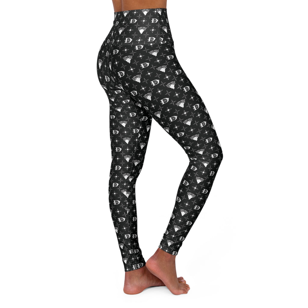 Bandito Panther Custom Monogram High Waisted Leggings AOP