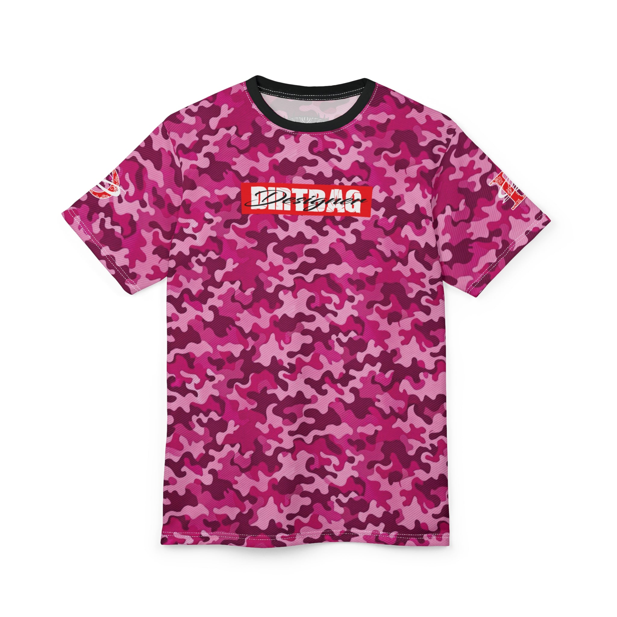 DD Box Logo Pink Camo Unisex T-Shirt AOP