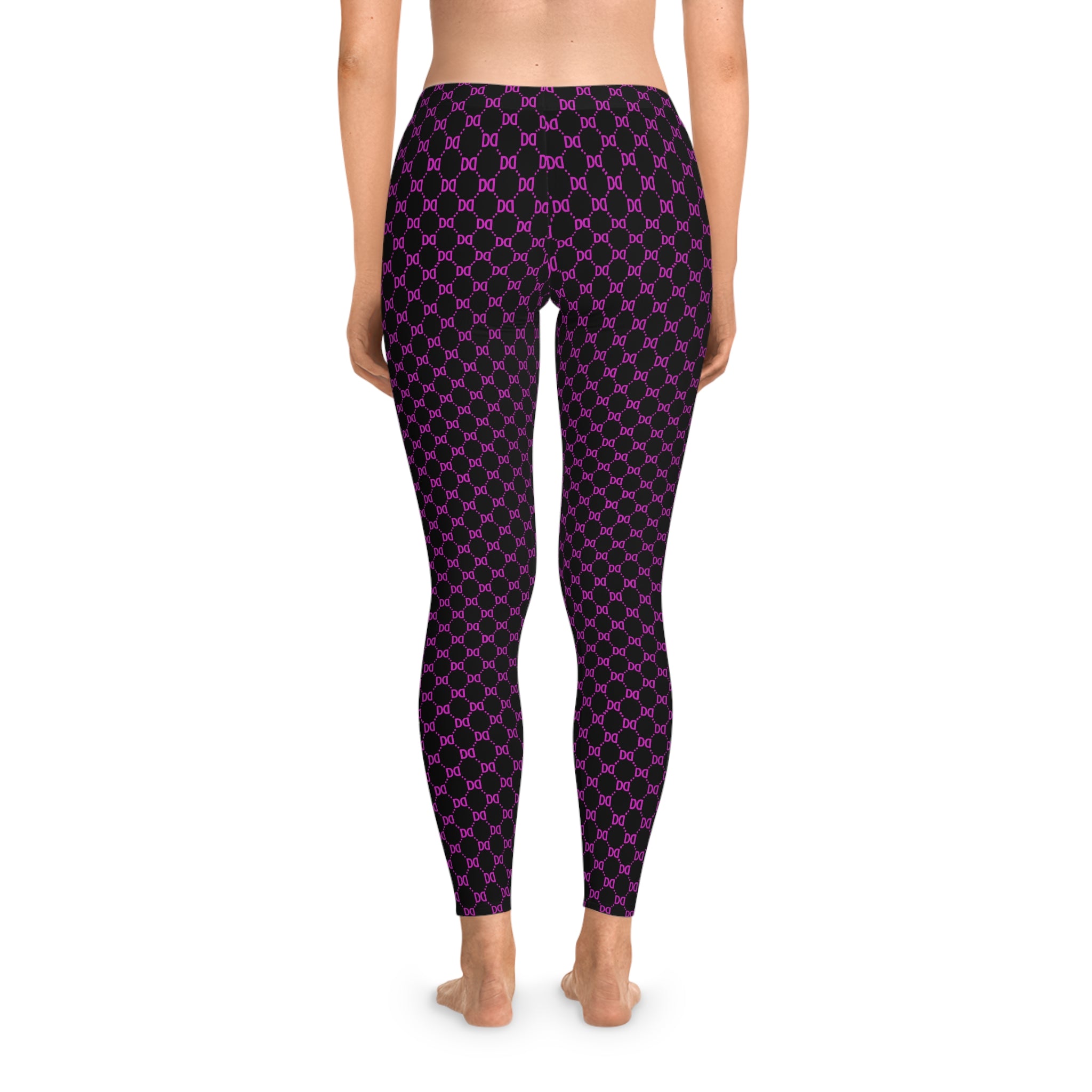 DD Monogram Print Women's Casual Leggings AOP