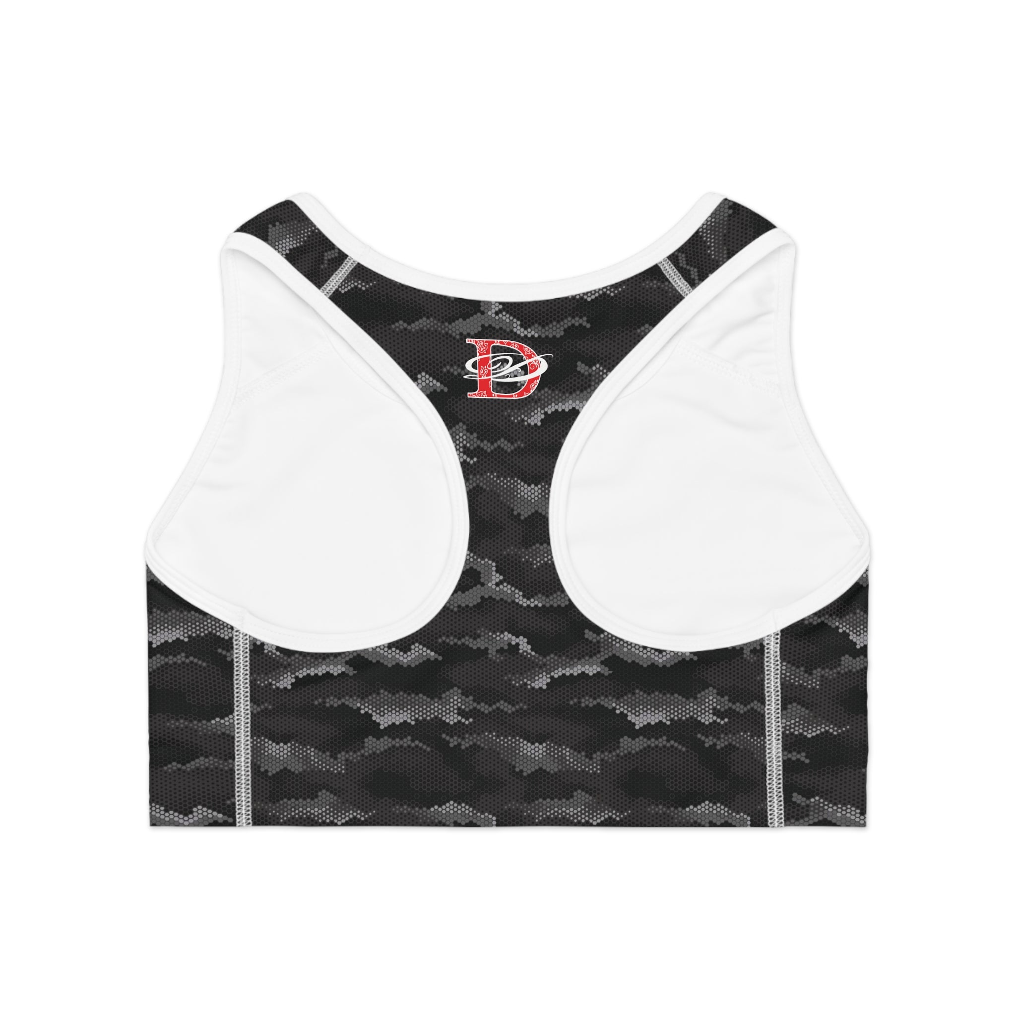 Bandito Panther Urban Digital Hexagon Camo Sports Bra AOP
