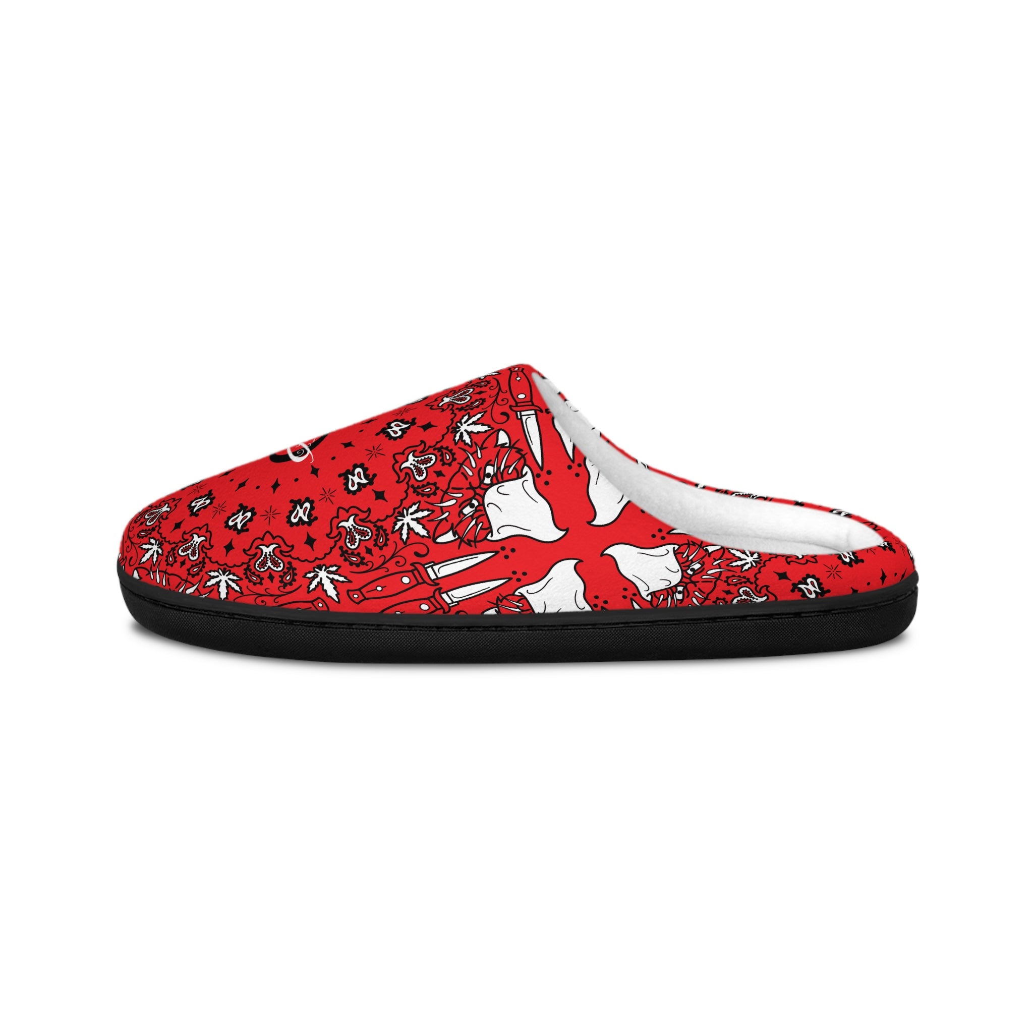 DD Custom Bandana Print Indoor Slippers AOP