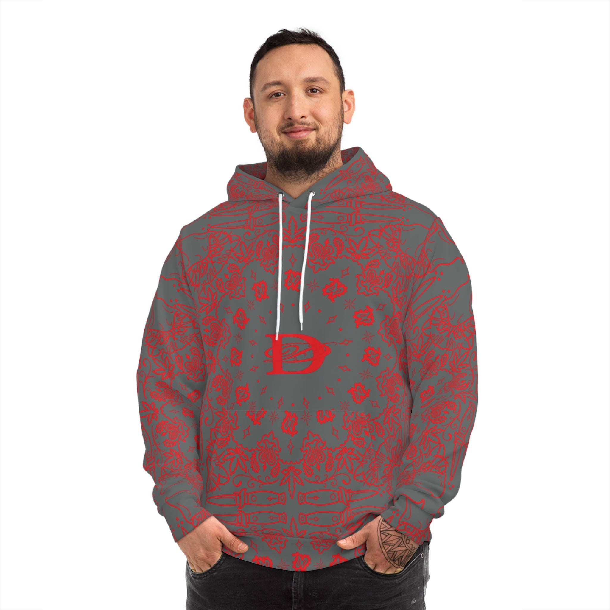 DD Custom Bandana Print Unisex Hoodie AOP