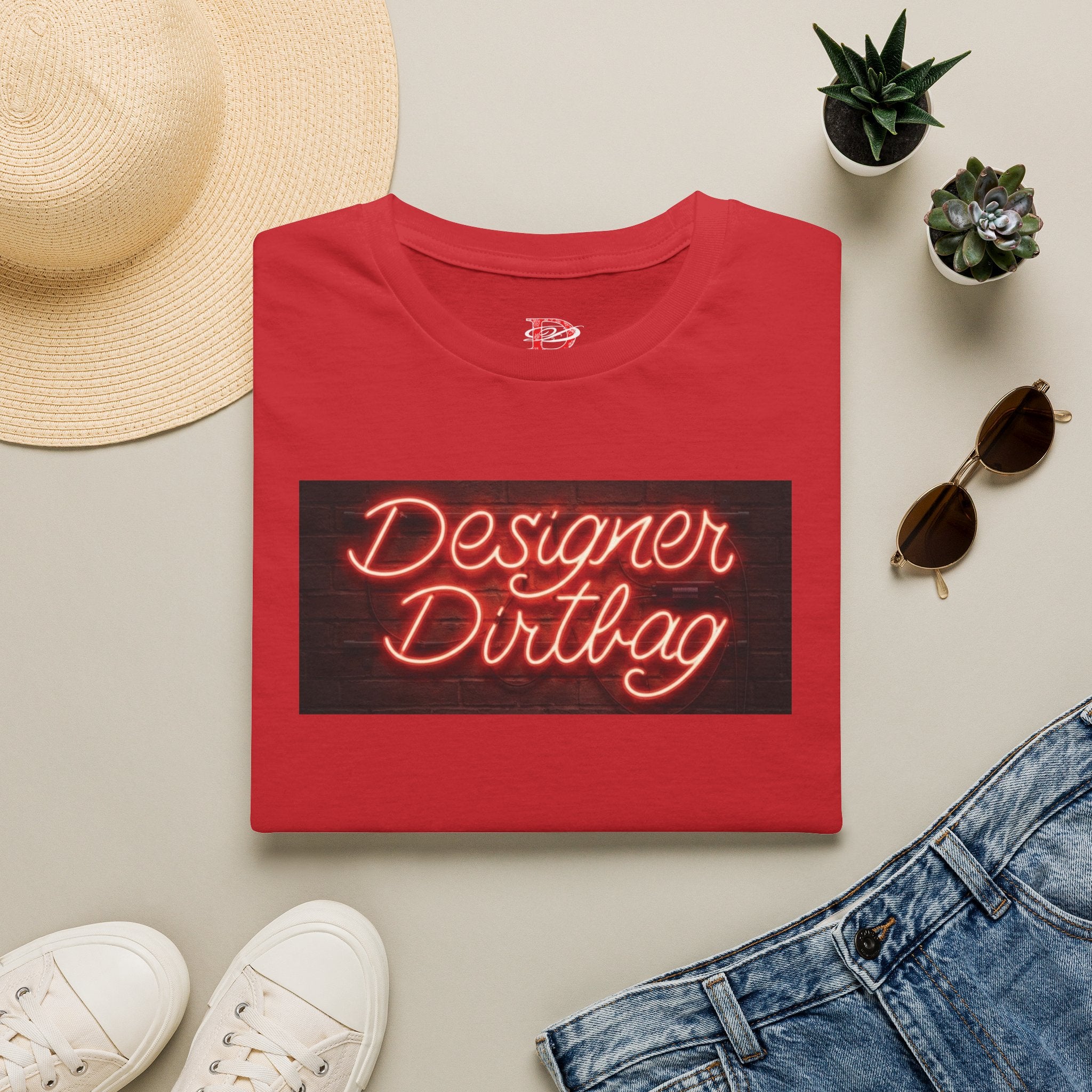 DD Neon Sign Softstyle Unisex T-Shirt