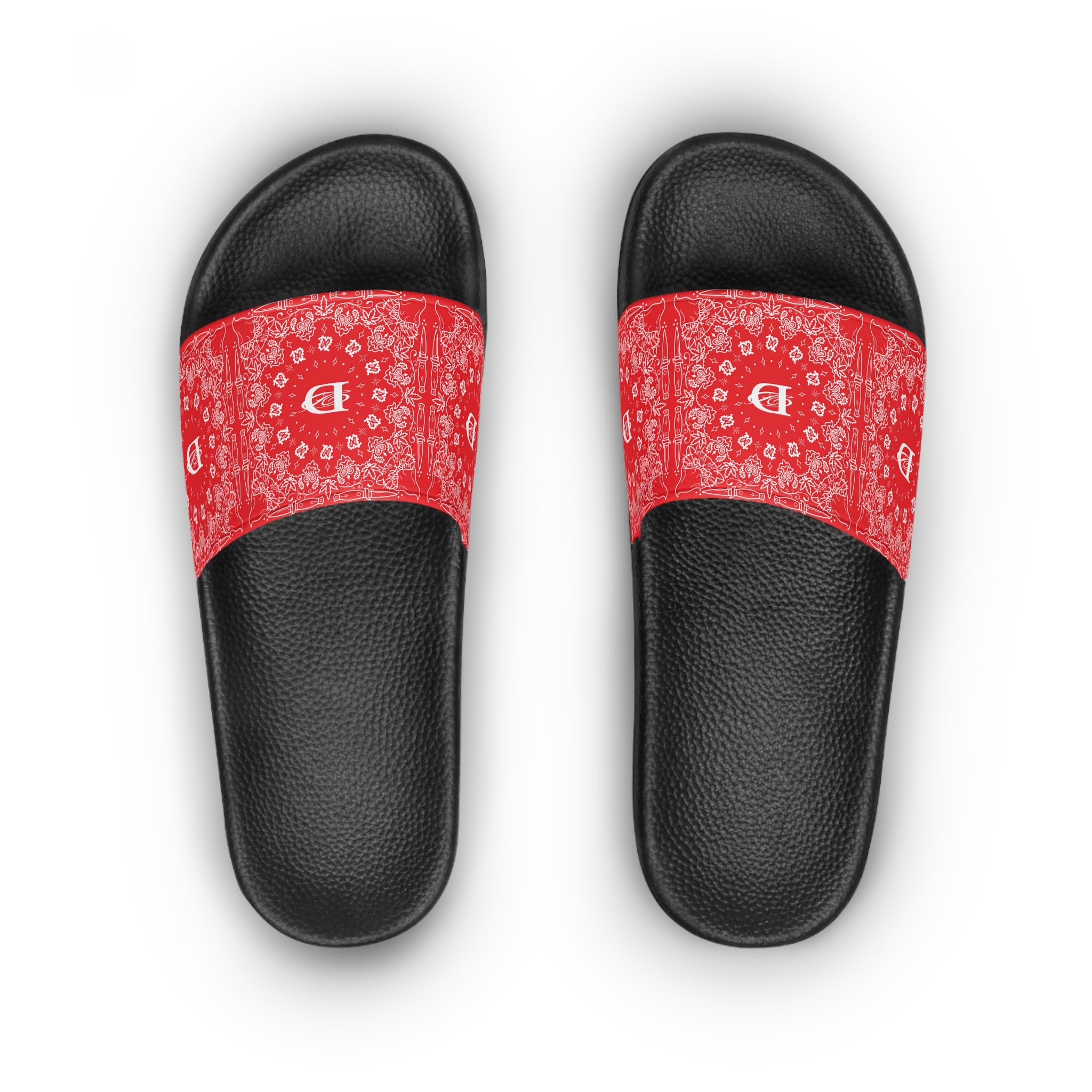 DD Custom Bandana Print  Women's Slide Sandals