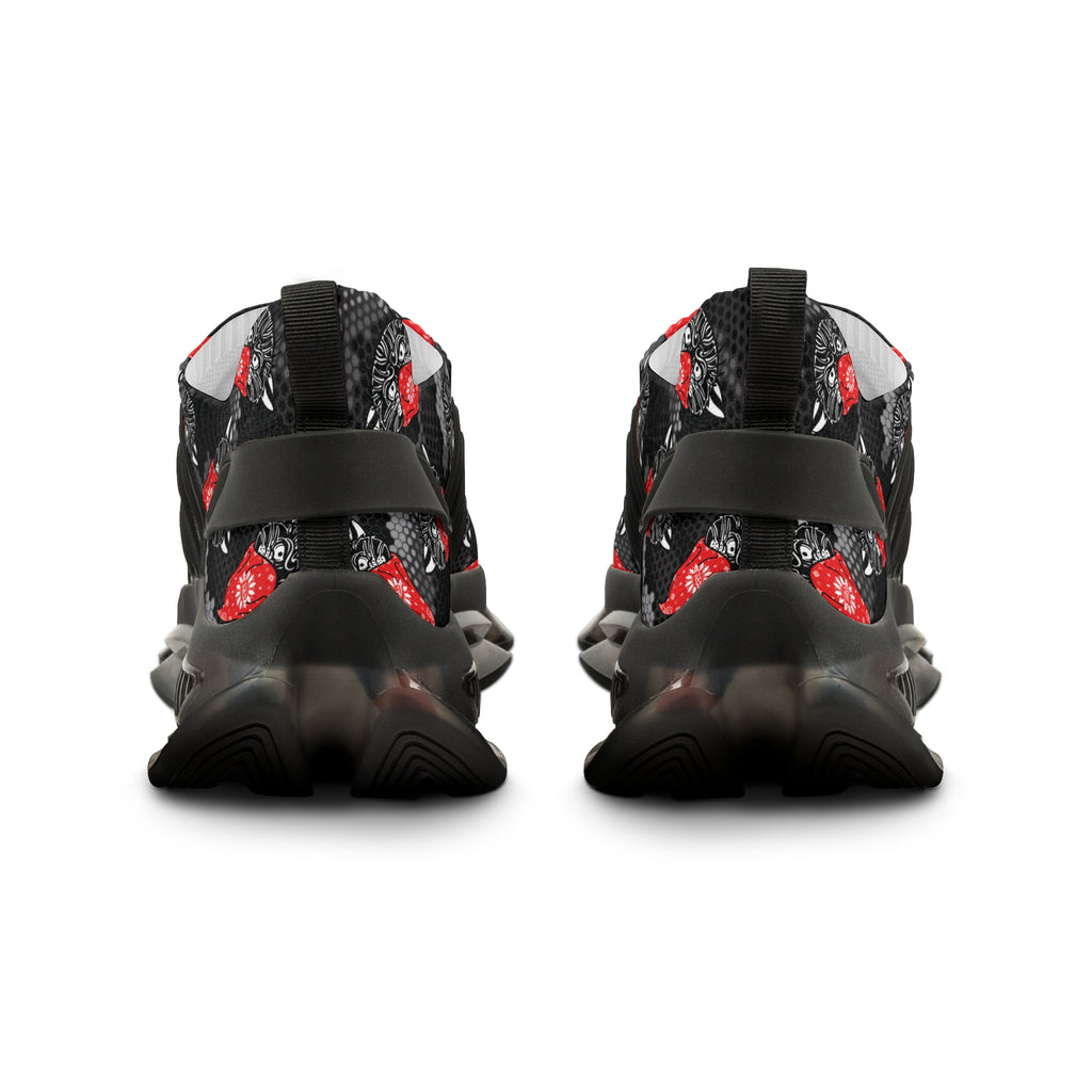 Bandito Panther Hexagon Urban Digital Camo Men's Mesh Sneakers AOP