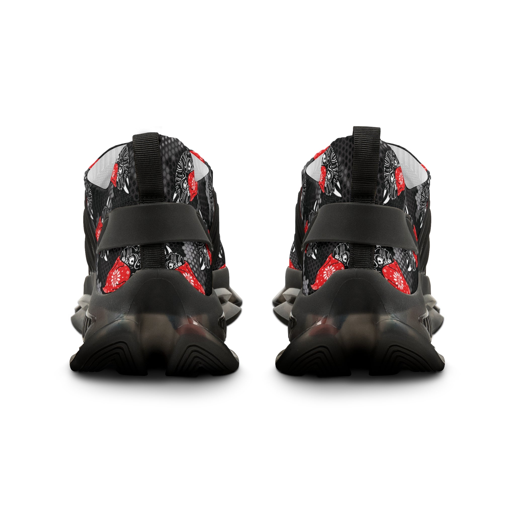 Bandito Panther Hexagon Urban Digital Camo Men's Mesh Sneakers AOP