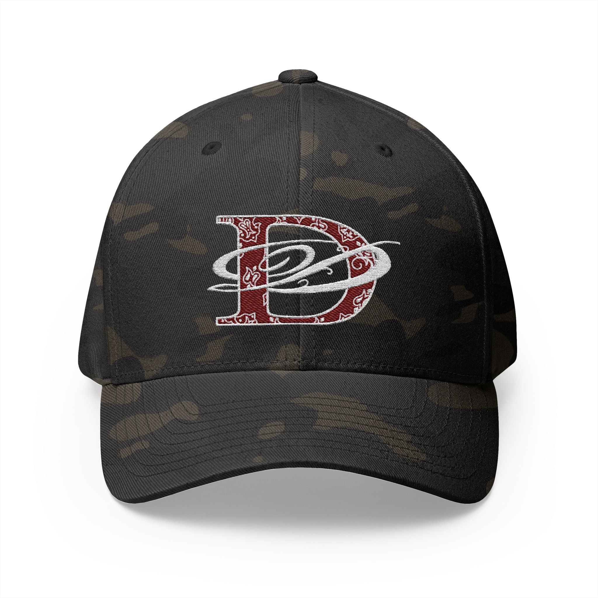DD Bandana Logo Embroidered Closed Back Stretch Fit Cap