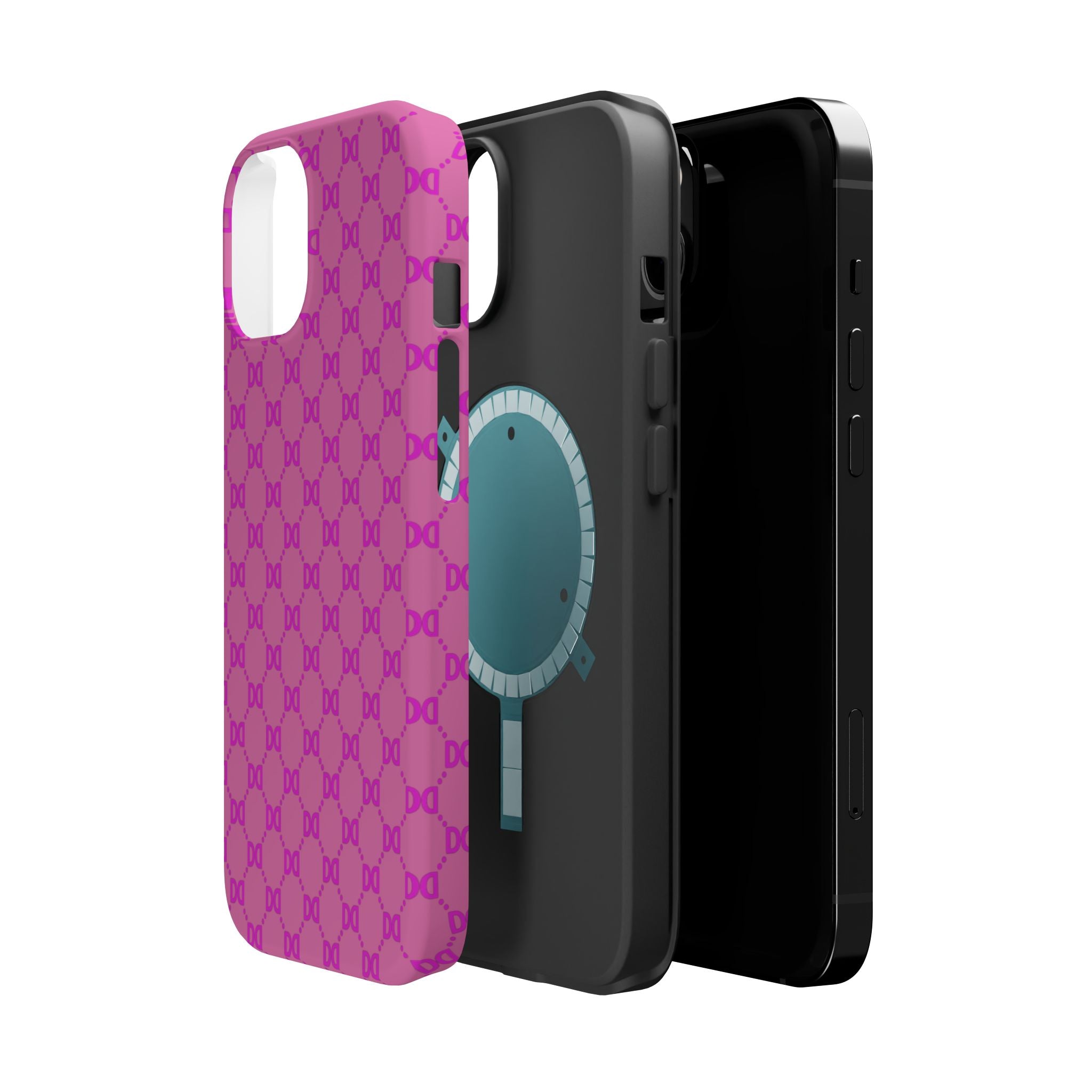 DD Monogram Pattern Magnetic Phone Case