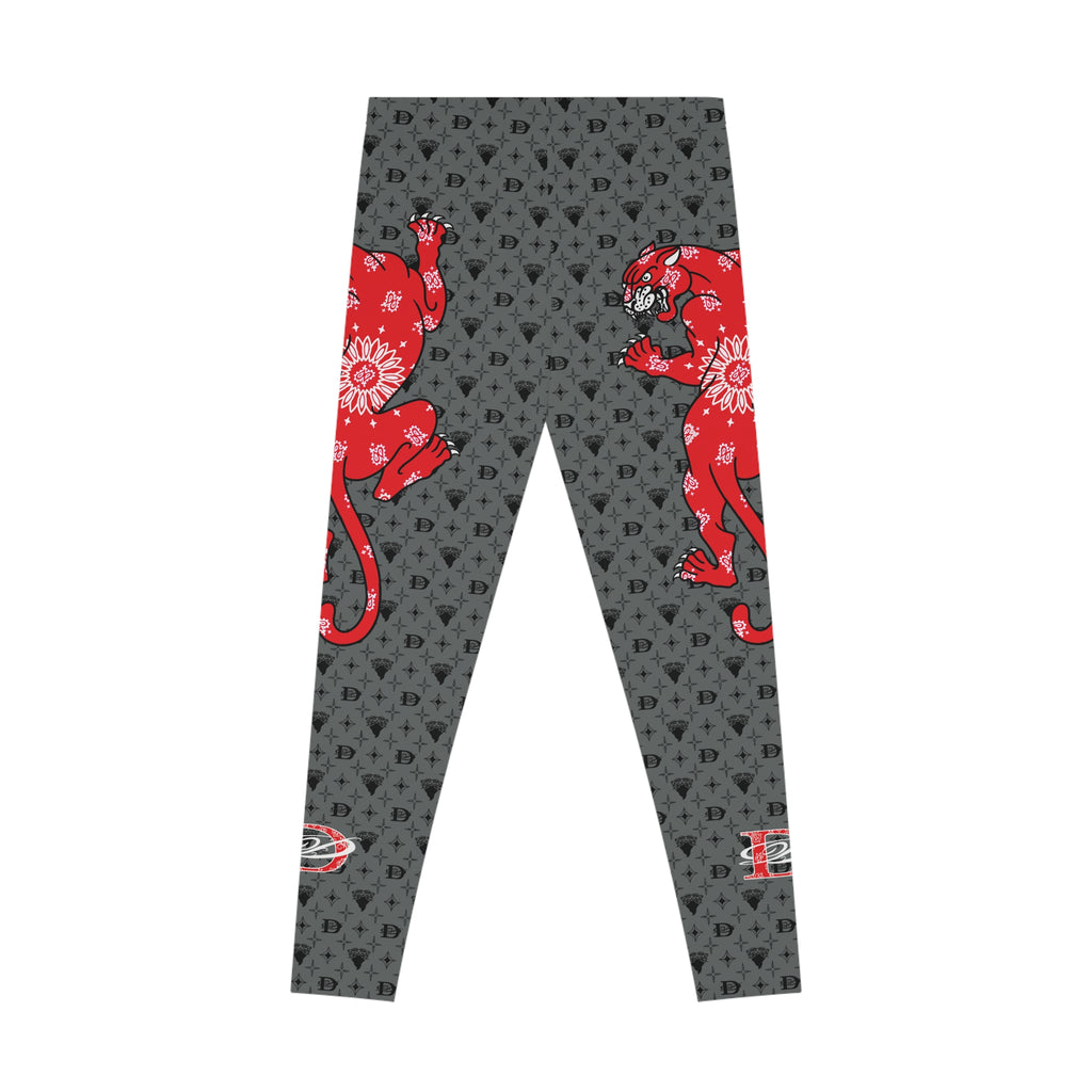 Bandito Panther Custom Monogram W/Climbing Bandana Panther Women's Casual Leggings AOP