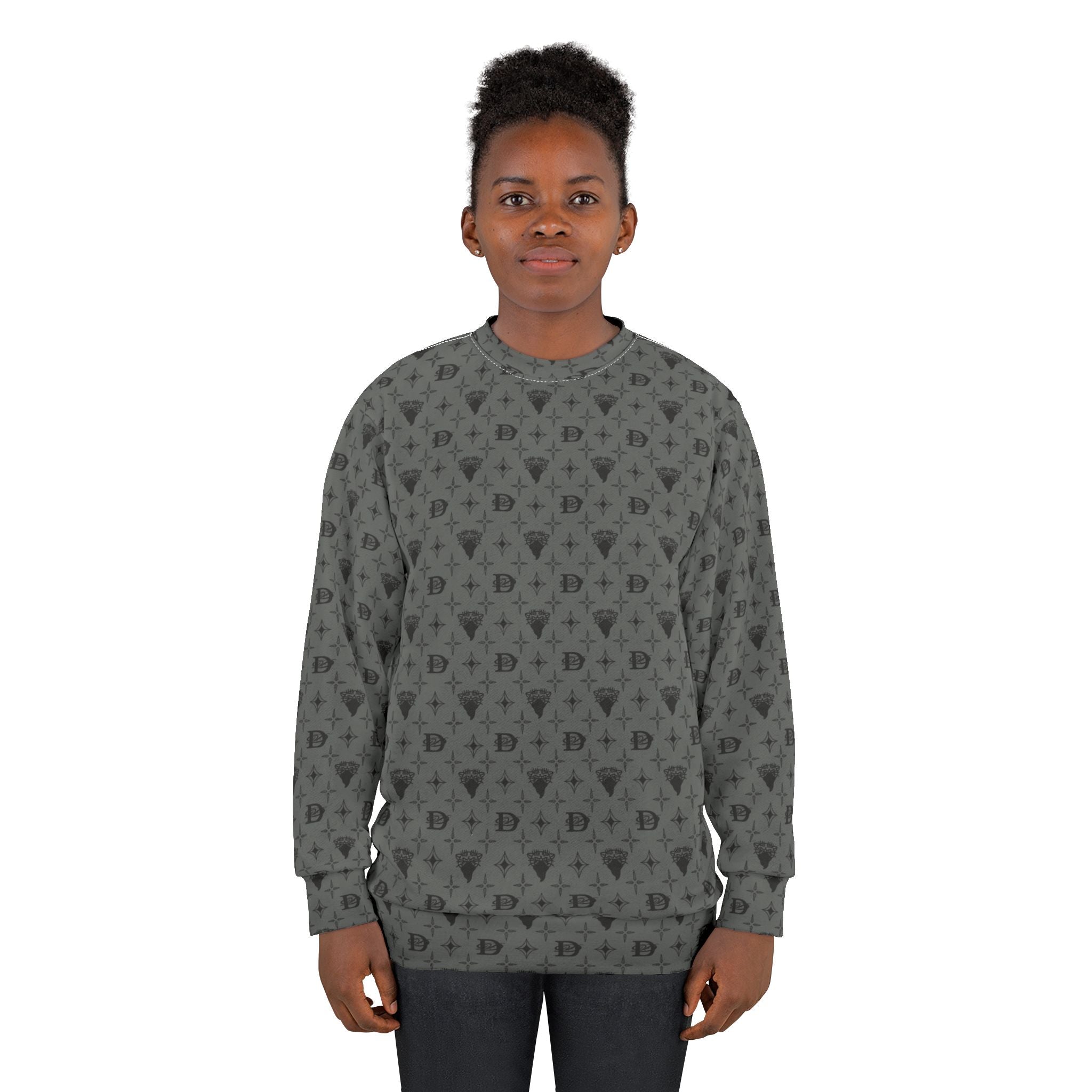 Bandito Panther Custom Monogram Print Unisex Sweatshirt AOP