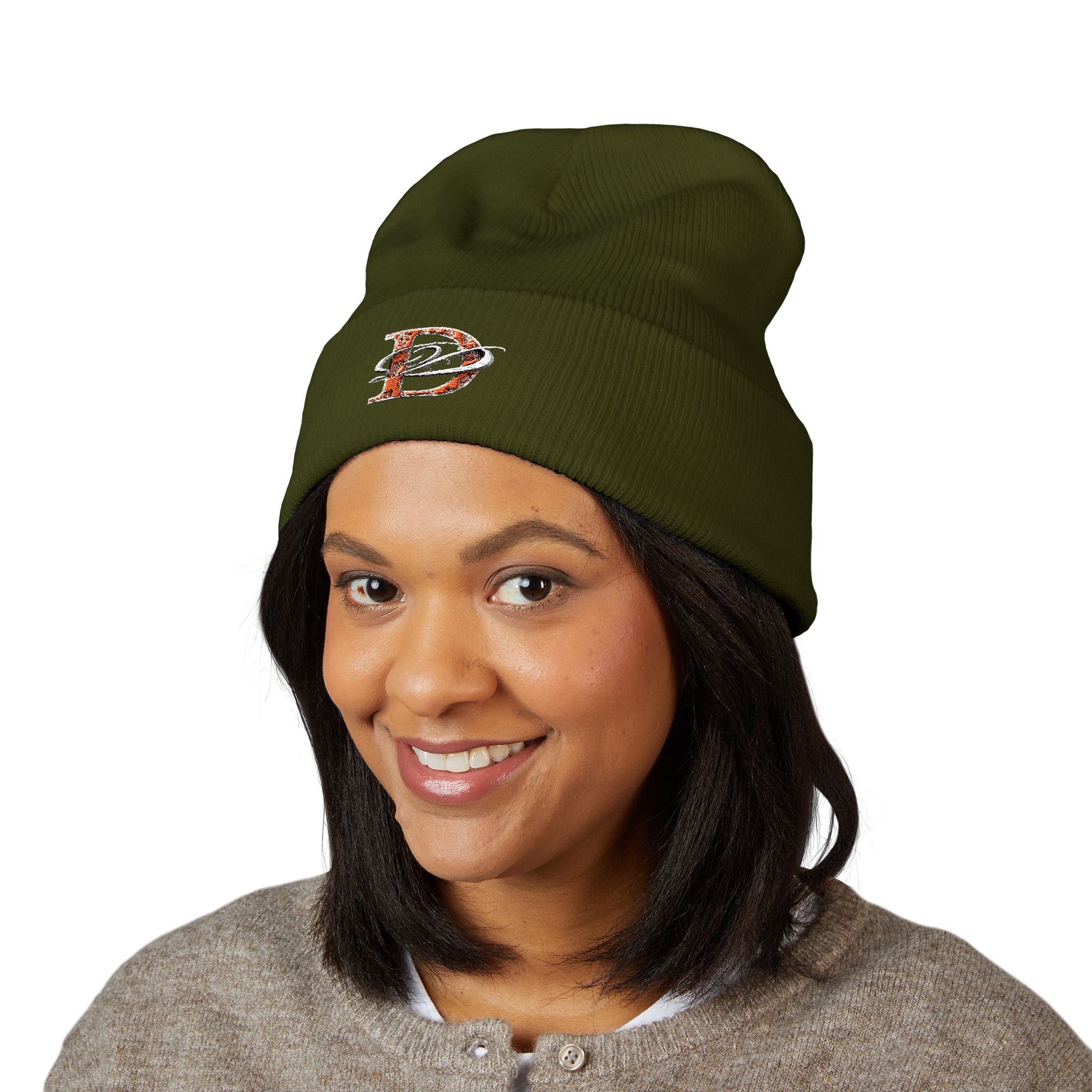 DD Bandana Logo Embroidered Cuffed Beanie