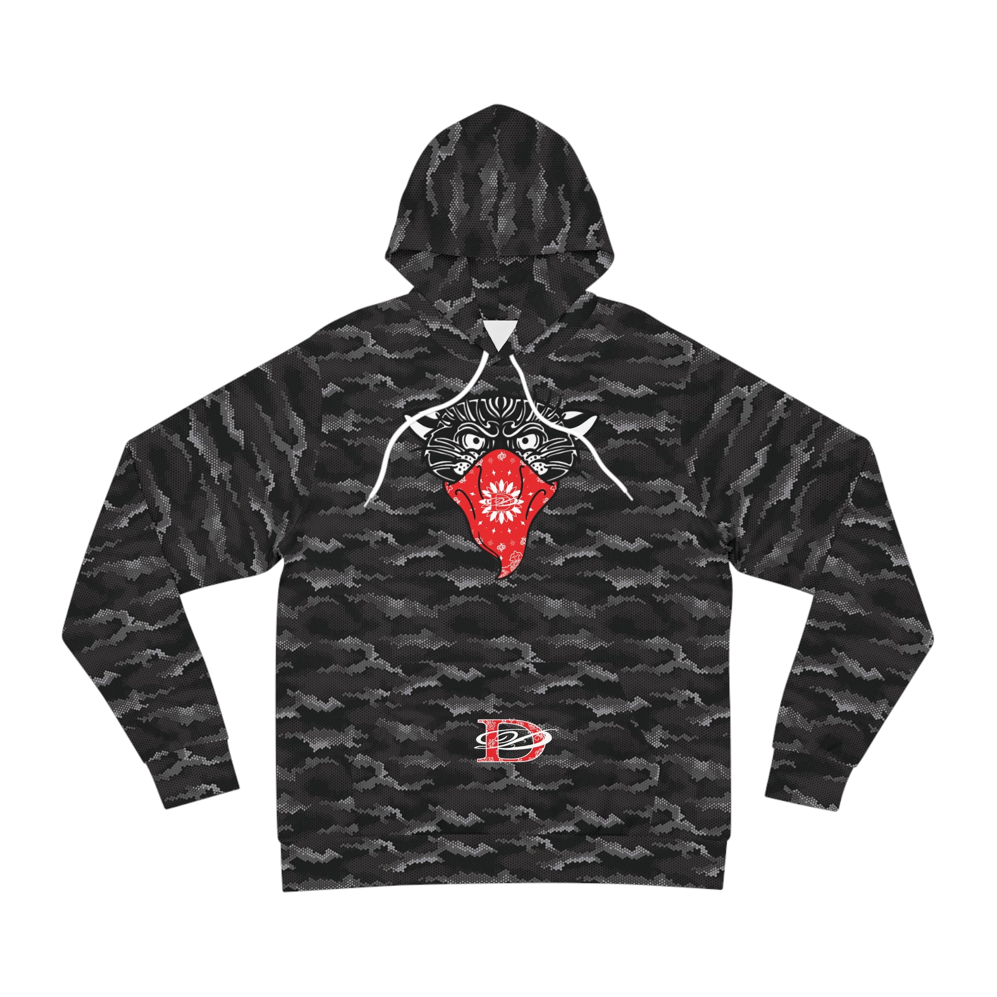 Bandito Panther Hexagon Digital Urban Camo Unisex Hoodie AOP