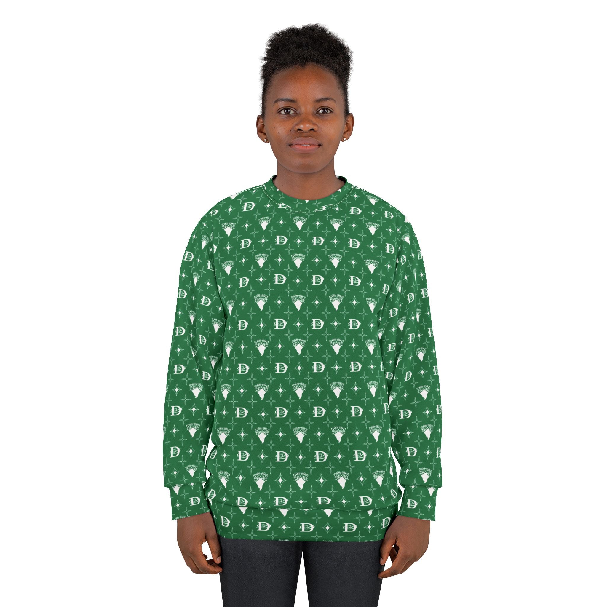 Bandito Panther Custom Monogram Print Unisex Sweatshirt AOP