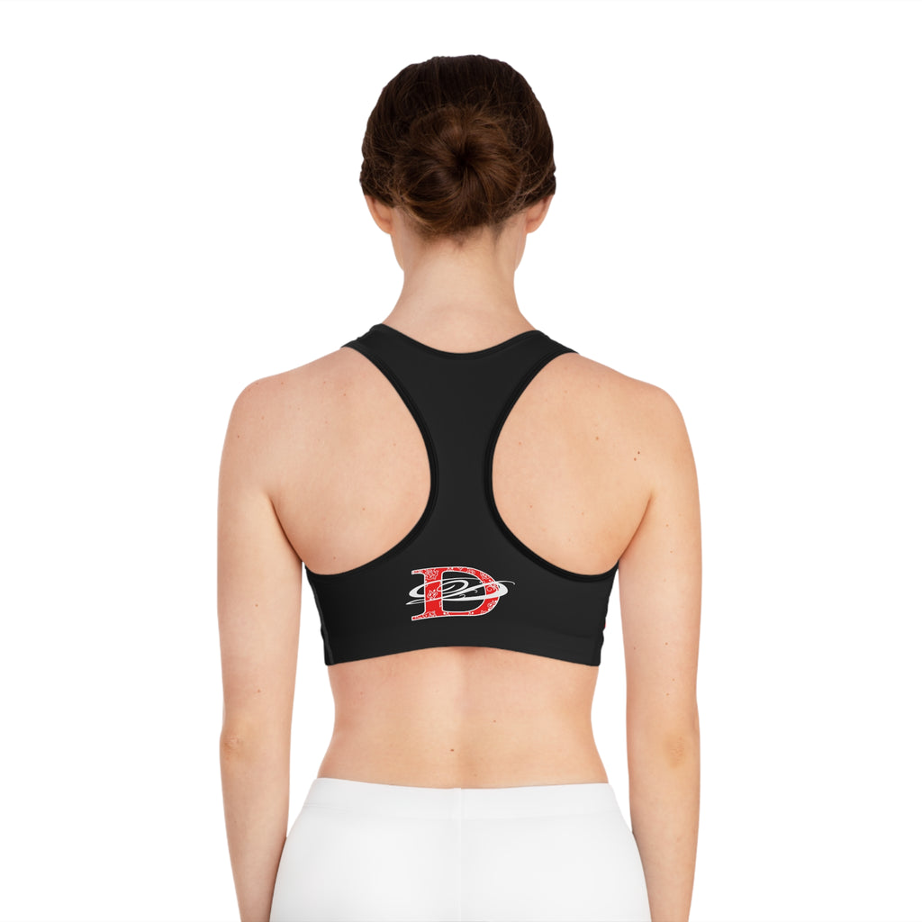 DD Climbing Panther W/Bandana Print Sports Bra