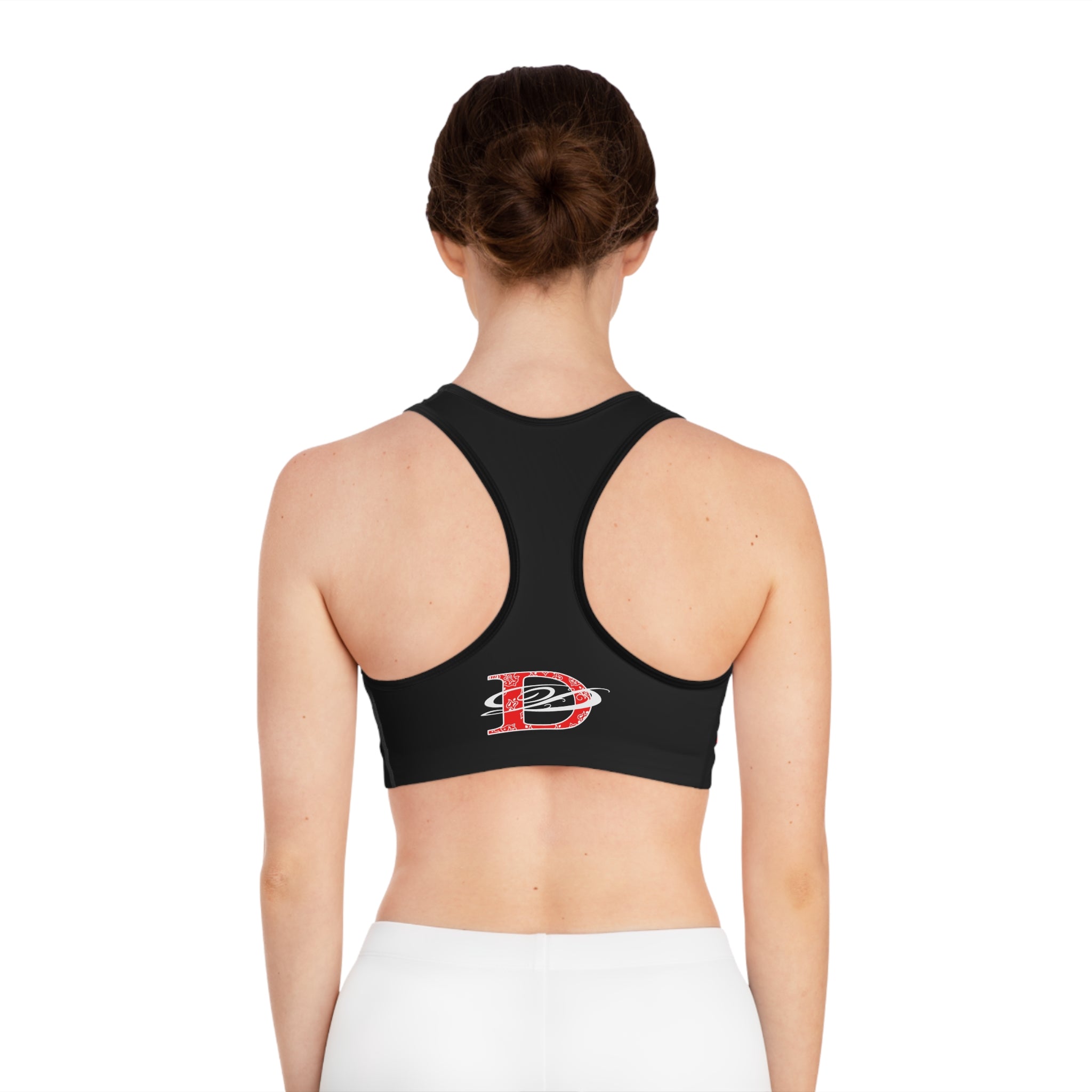 DD Climbing Panther W/Bandana Print Sports Bra