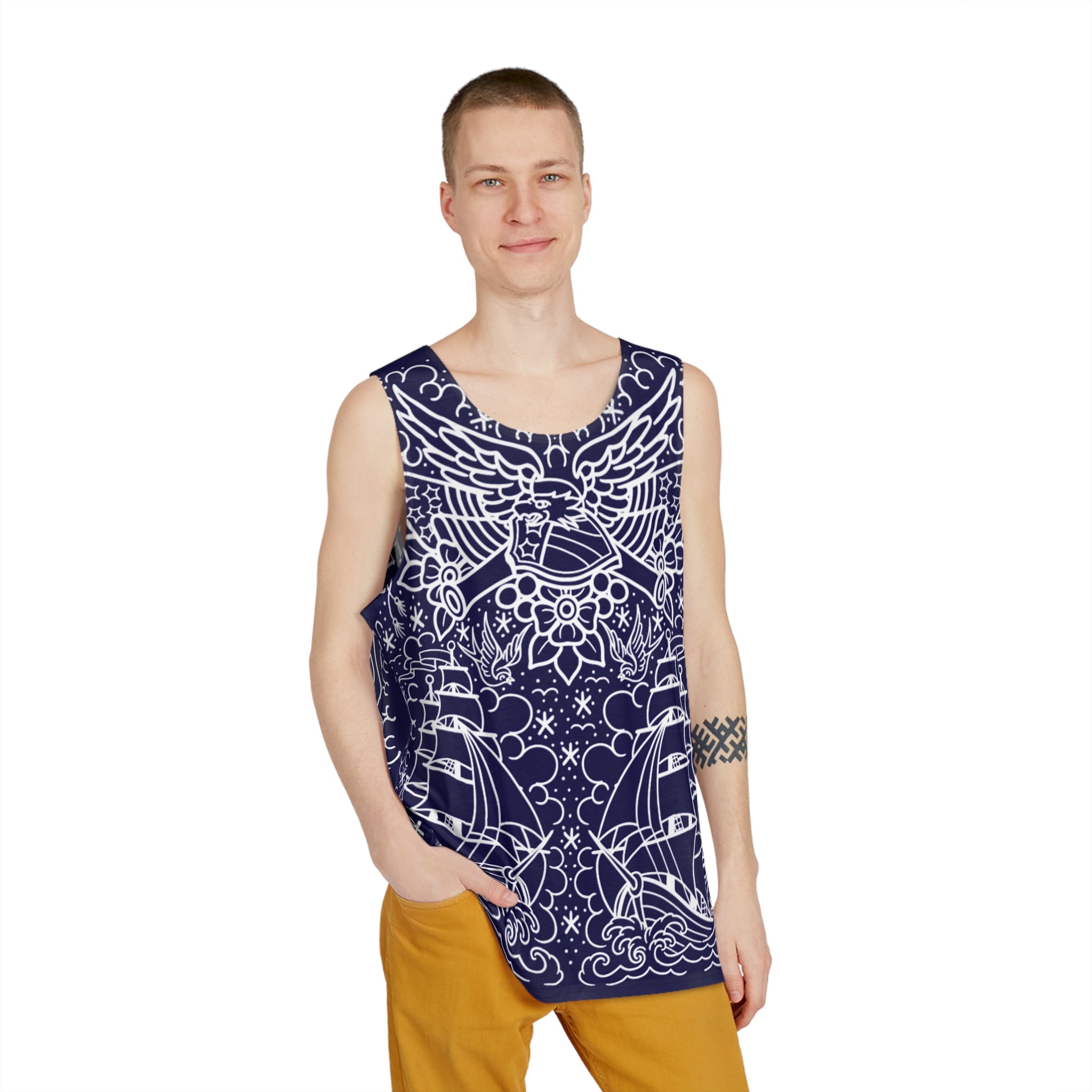 American Traditional Tattoo Body Suit Tank Top AOP