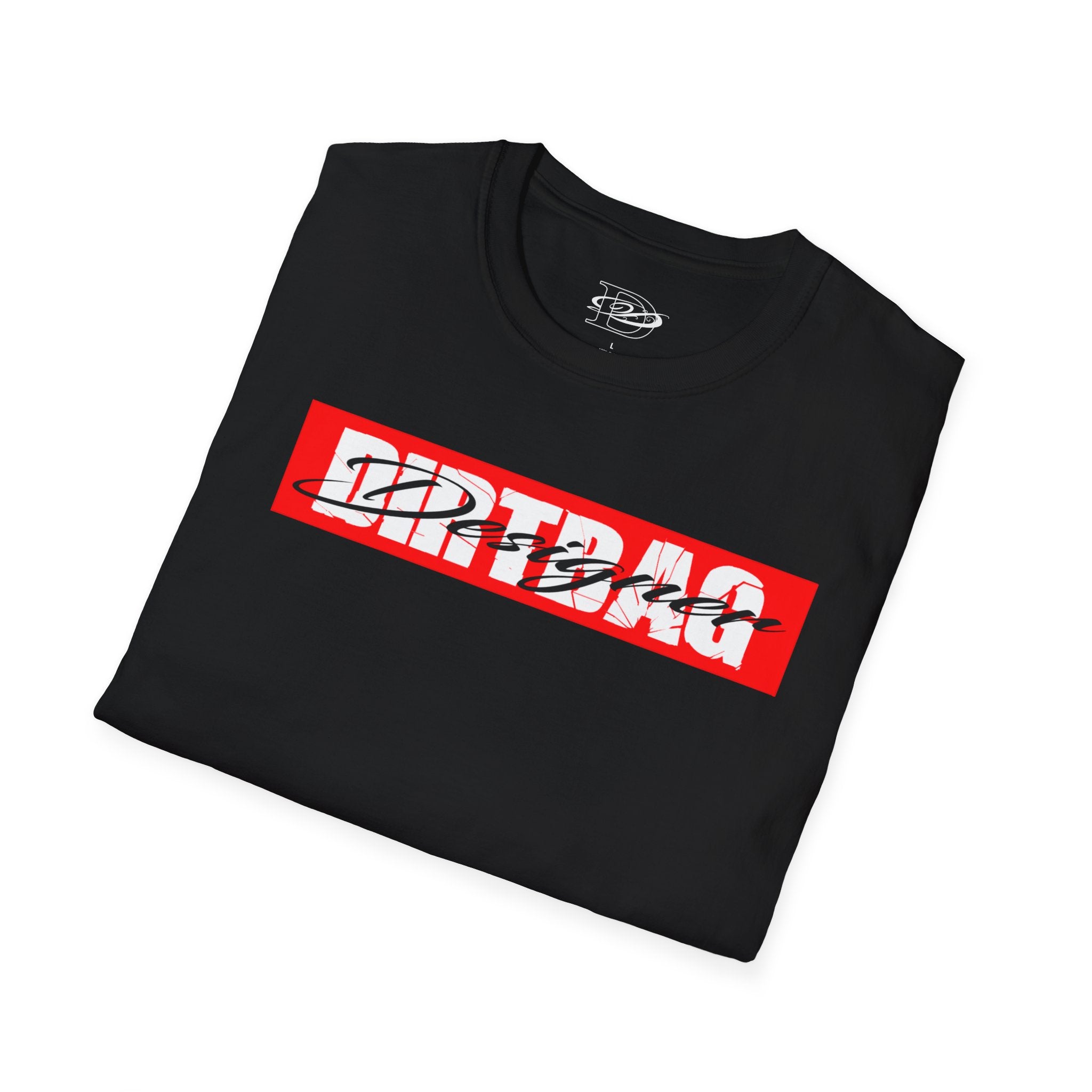 Broken Dirtbag Logo Graphic Unisex Softstyle T-Shirt, Casual Wear, Streetwear, Urban Fashion, Tattoo