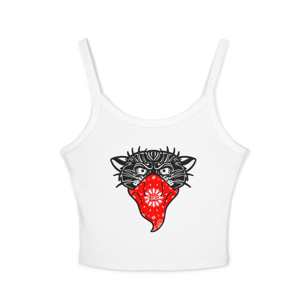 DD Bandito Panther Print Spaghetti Strap Tank Top
