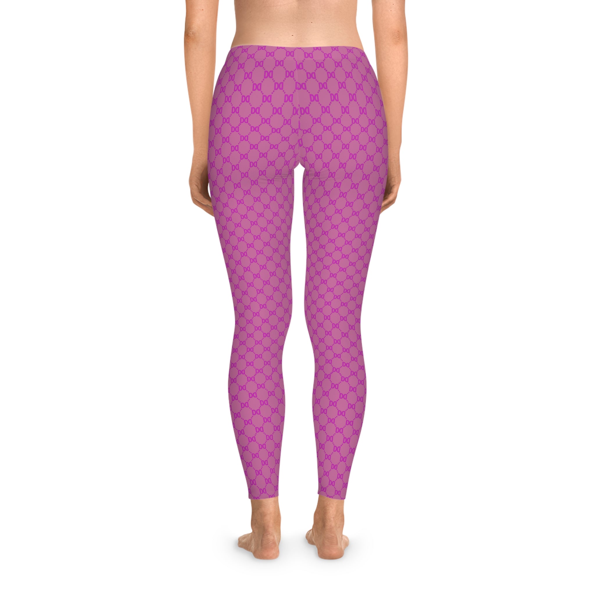 DD Monogram Print Women's Casual Leggings AOP