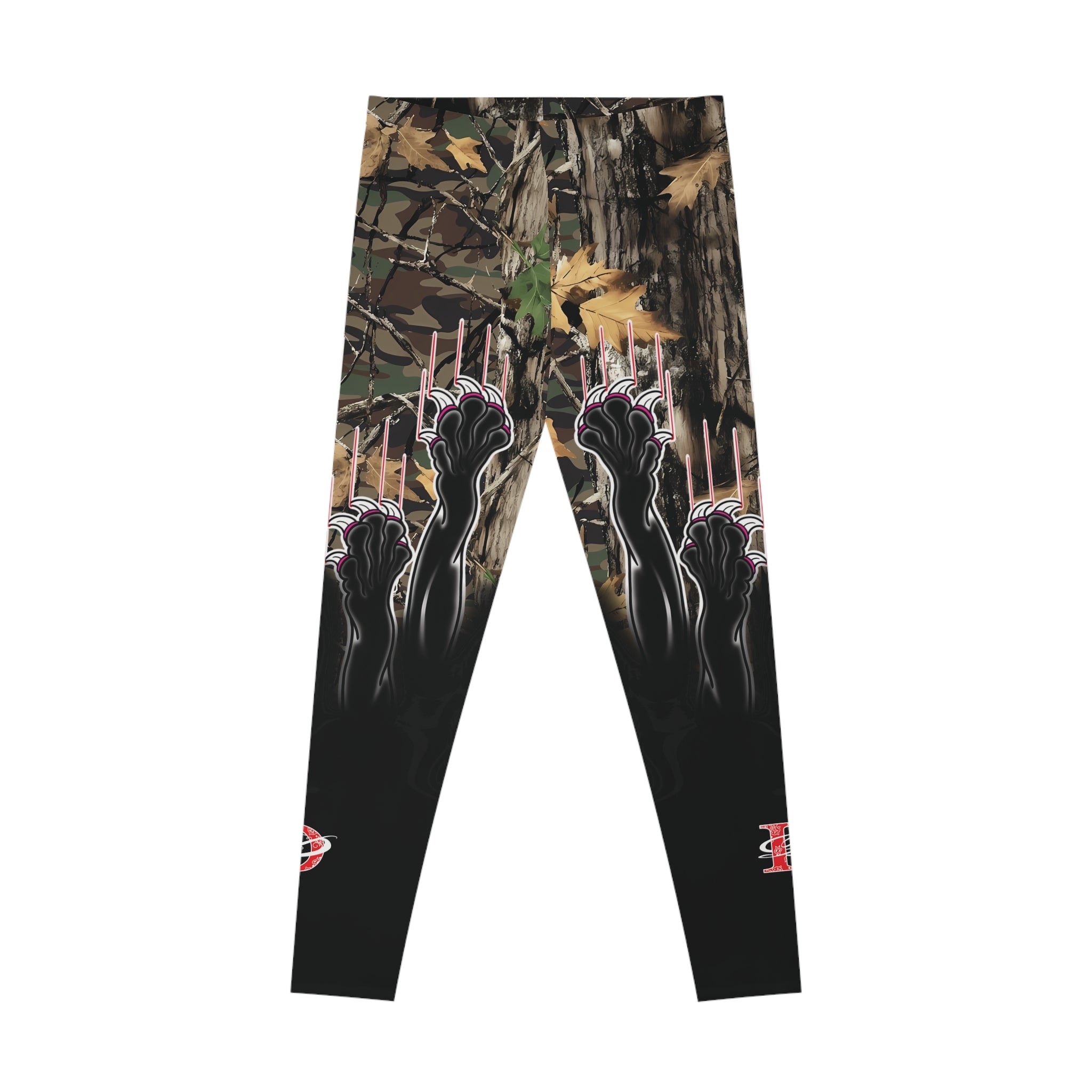 Clawing Panther Paws Real Tree Camo Women's Casual Leggings AOP
