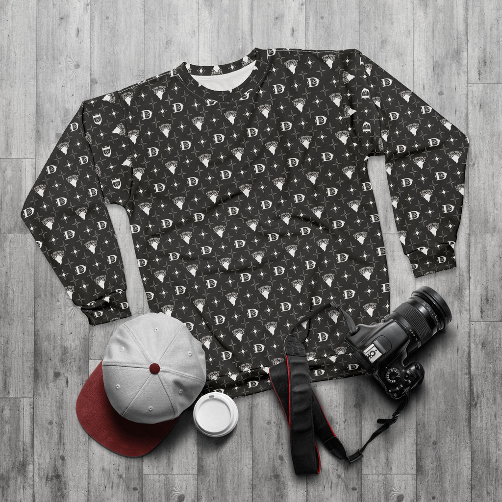 Bandito Panther Custom Monogram Print Unisex Sweatshirt AOP
