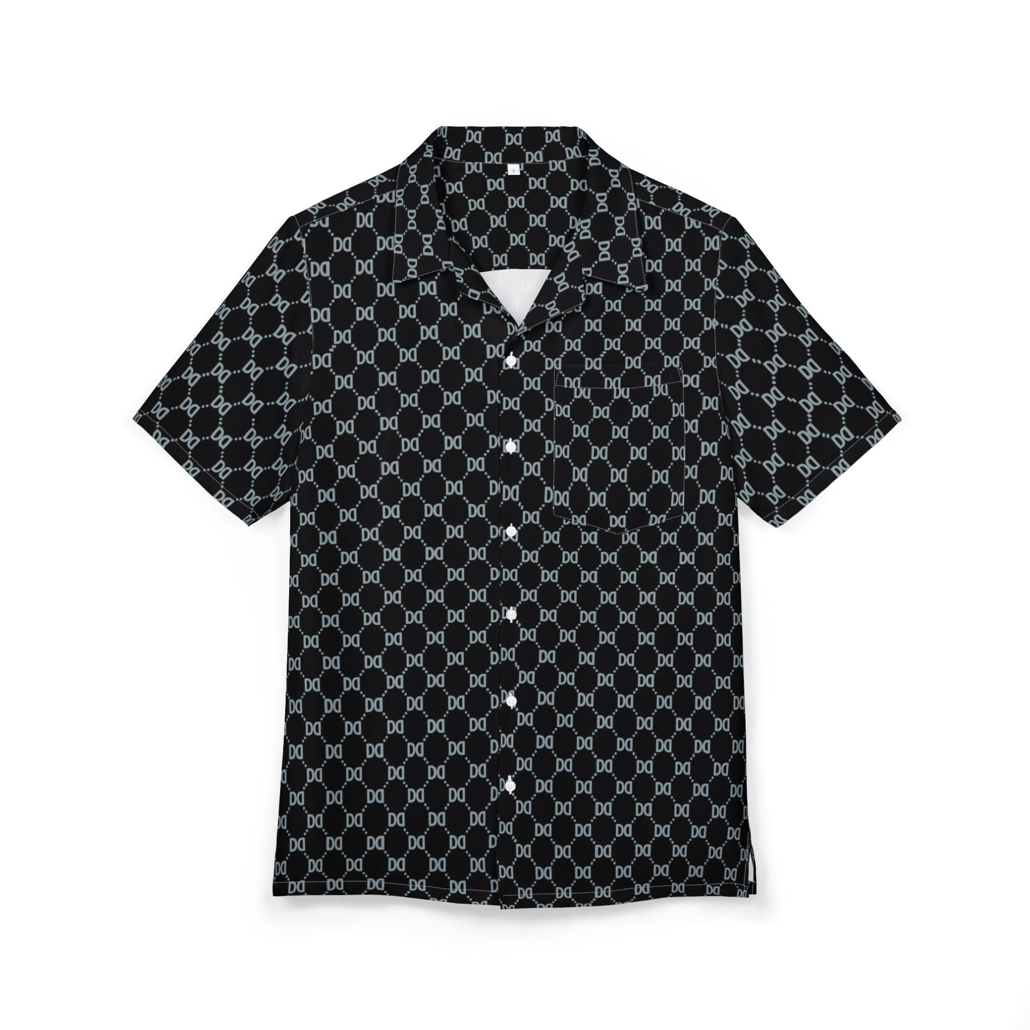 DD Monogram Print Hawaiian Shirt AOP