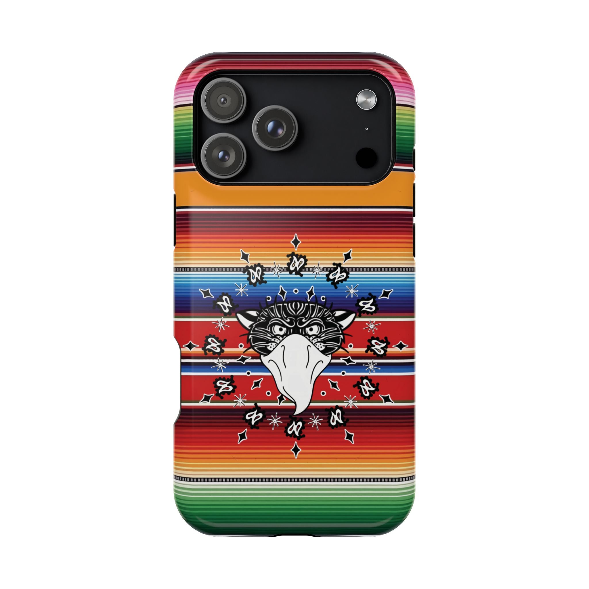 Serape Bandito Panther Paisley Design Magnetic Tough Phone Case iPhone/Samsung