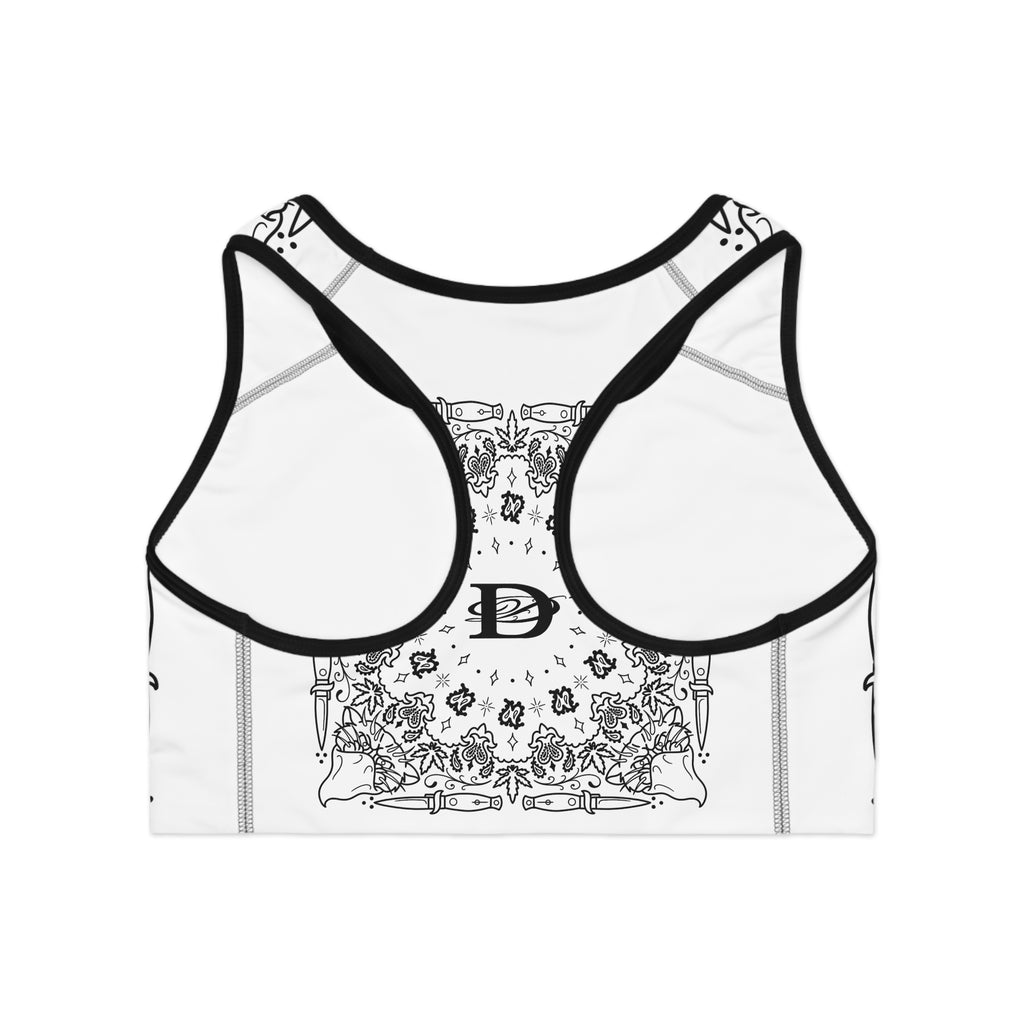 DD Custom Bandanna Print Sports Bra