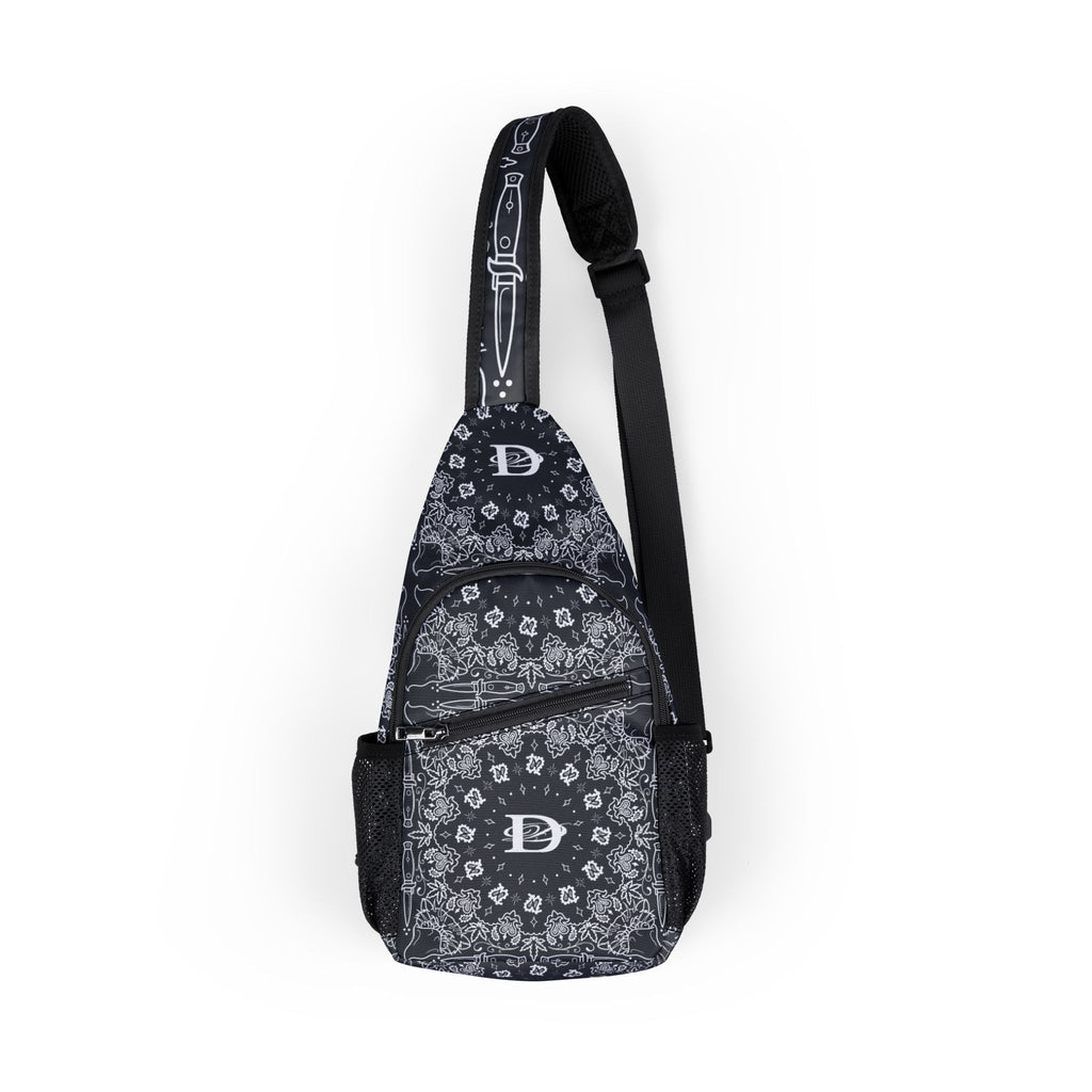 DD Custom Bandana Print Cross Body Bag AOP