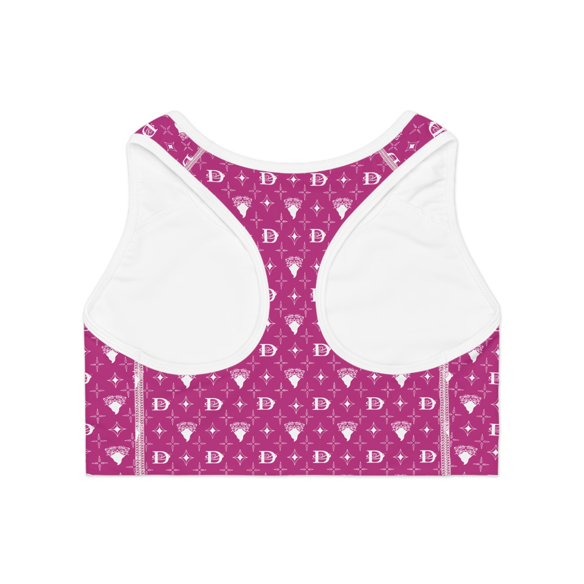 Bandito Panther Custom Monogram Print Sports Bra AOP