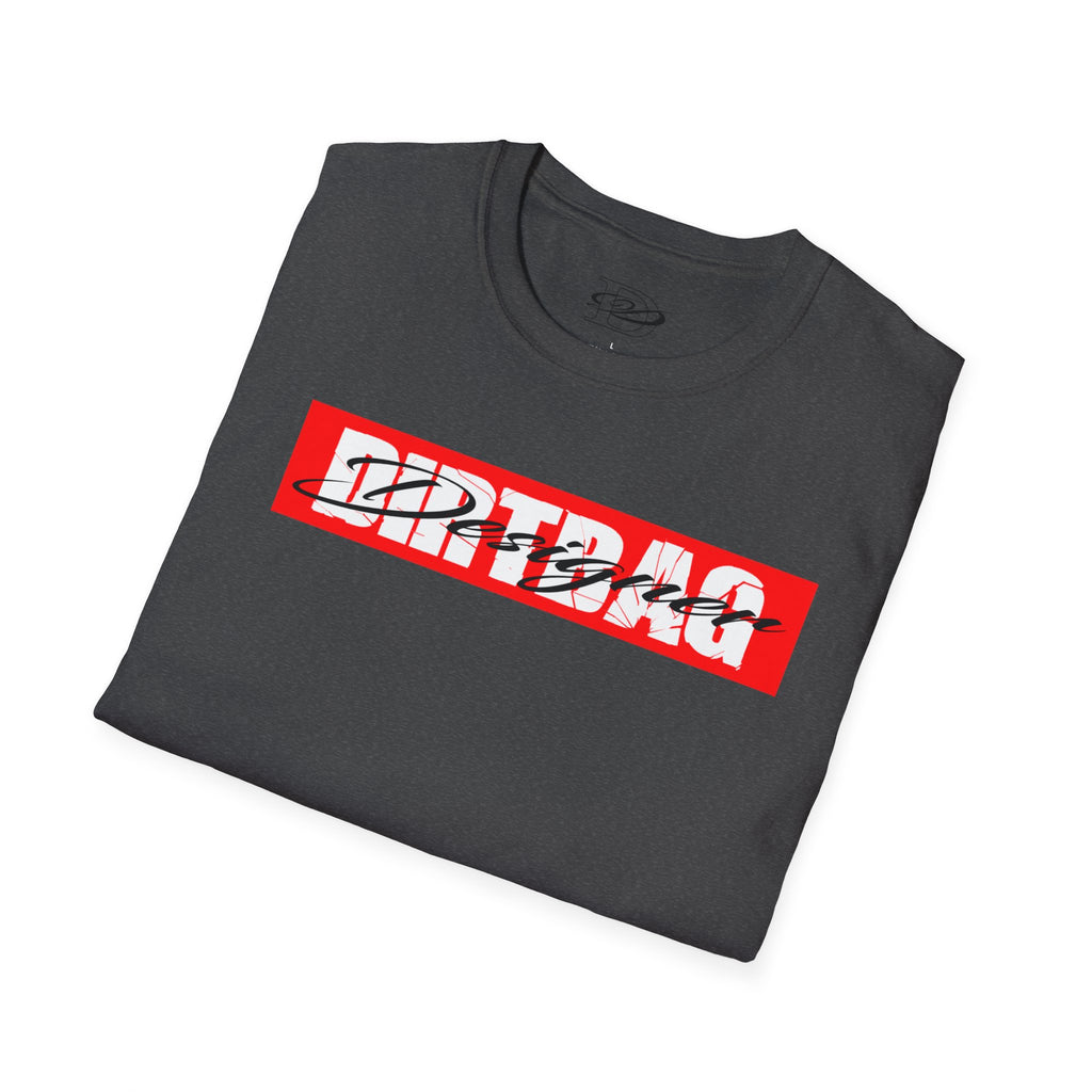 Broken Dirtbag Logo Graphic Unisex Softstyle T-Shirt, Casual Wear, Streetwear, Urban Fashion, Tattoo