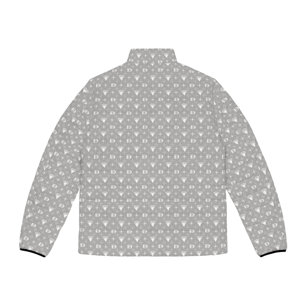 Bandito Panther Custom Monogram Print Men's Puffer Jacket Outerwear AOP