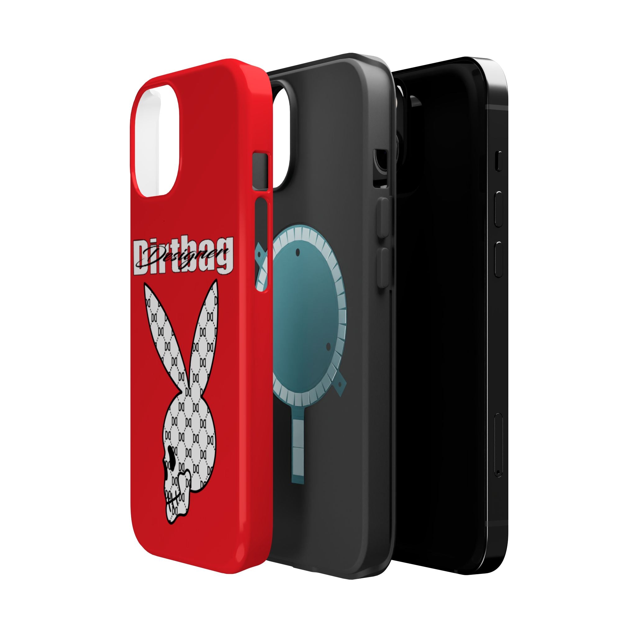 DD Monogram Bunny Skull Magnetic Phone Case