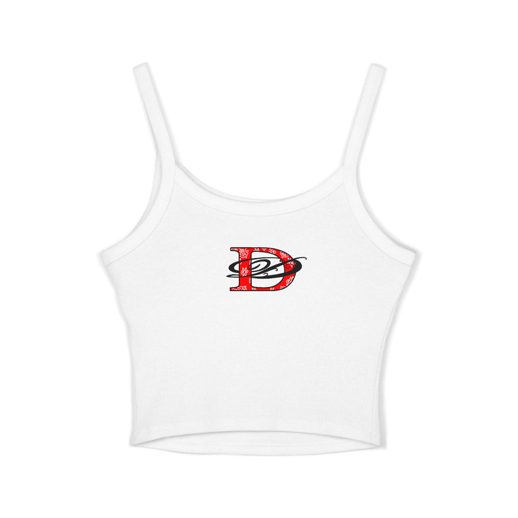 DD Climbing Panther w/Bandana Spaghetti Strap Tank Top