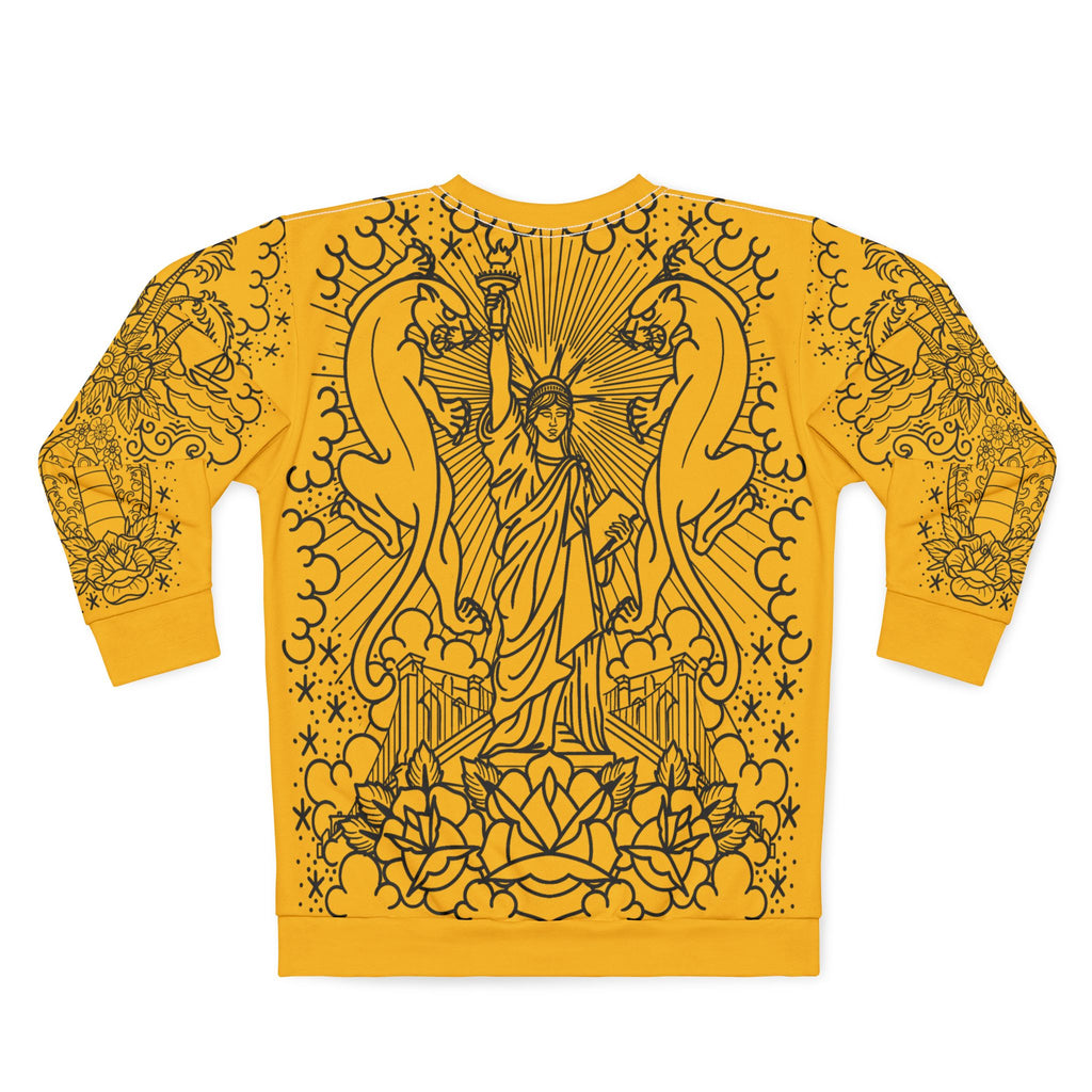 Traditional American Tattoo Body Suit Unisex Crewneck Sweatshirt AOP