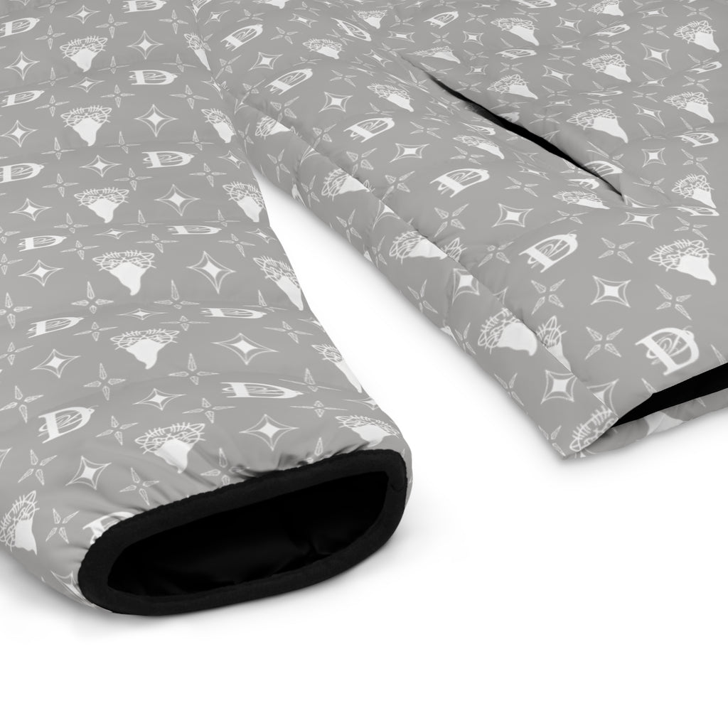 Bandito Panther Custom Monogram Print Men's Puffer Jacket Outerwear AOP