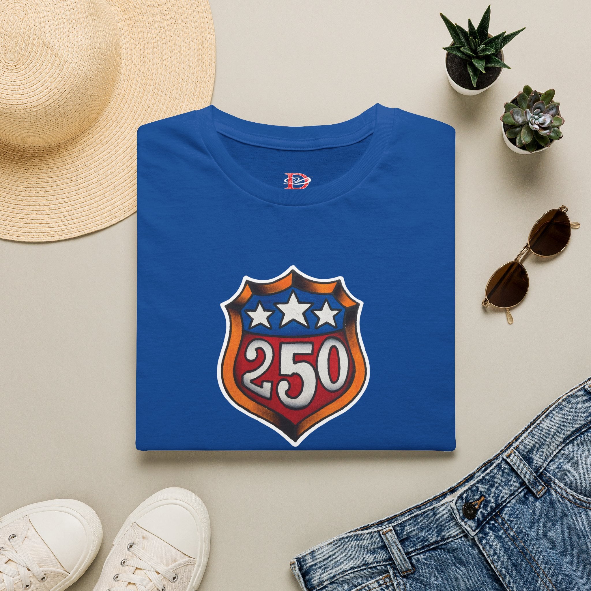 250th Anniversery Shield Tattoo Unisex Softstyle T-Shirt