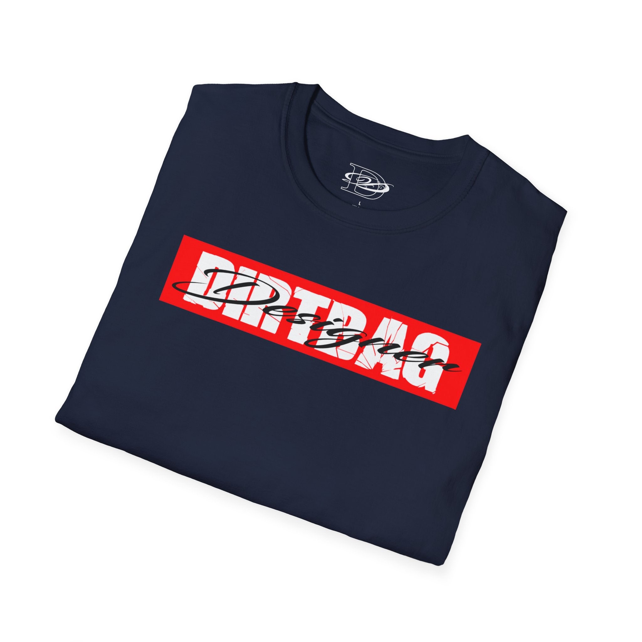 Broken Dirtbag Logo Graphic Unisex Softstyle T-Shirt, Casual Wear, Streetwear, Urban Fashion, Tattoo