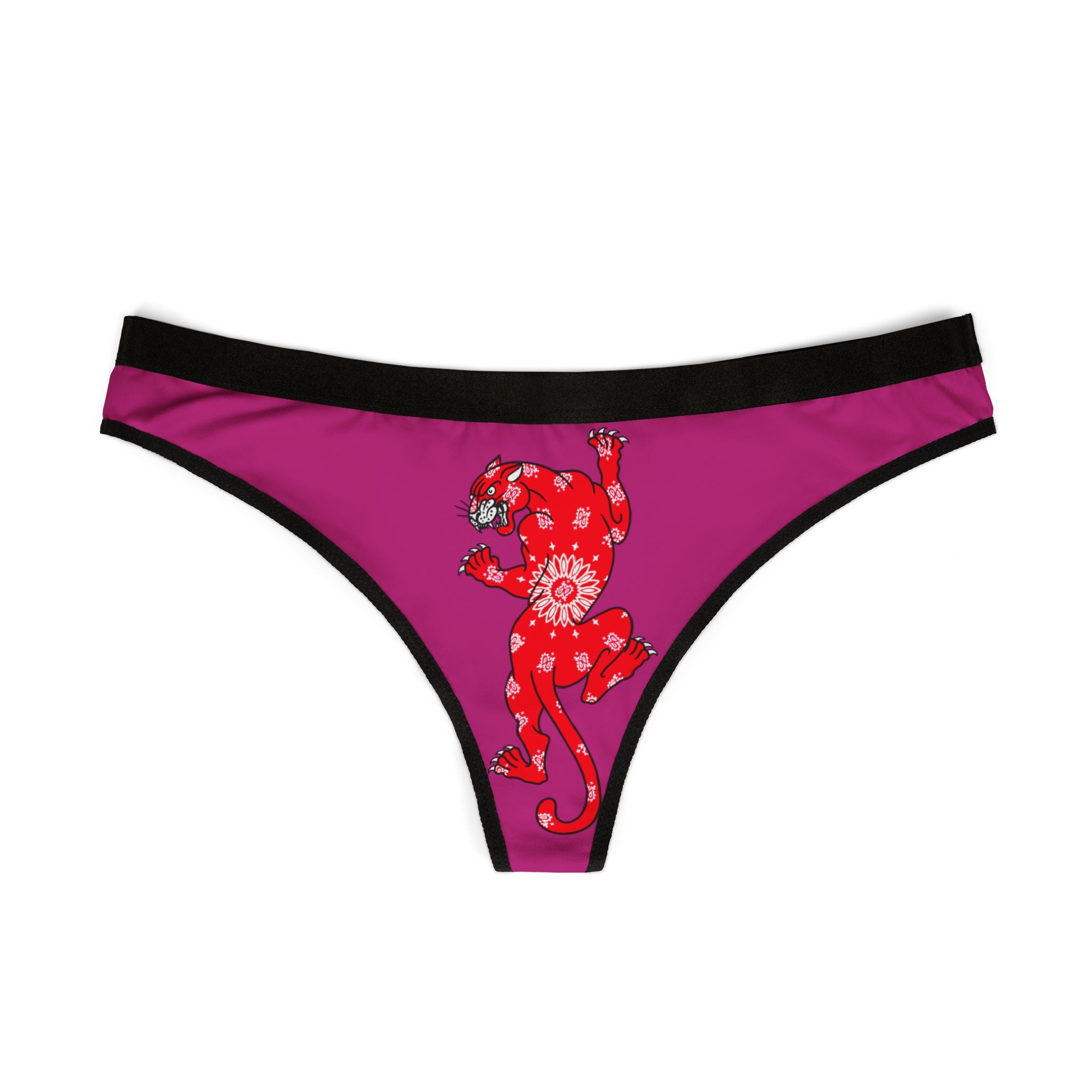Climbing Panther w/Bandana Women's Thong Underwear | Underwear, Tattoo, Streetwear, Designer, Fashion