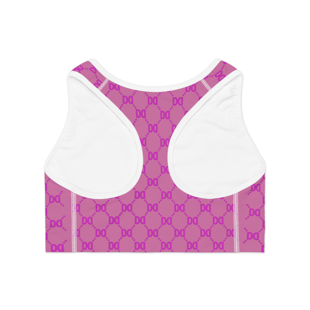 DD Monogram Pattern Sports Bra