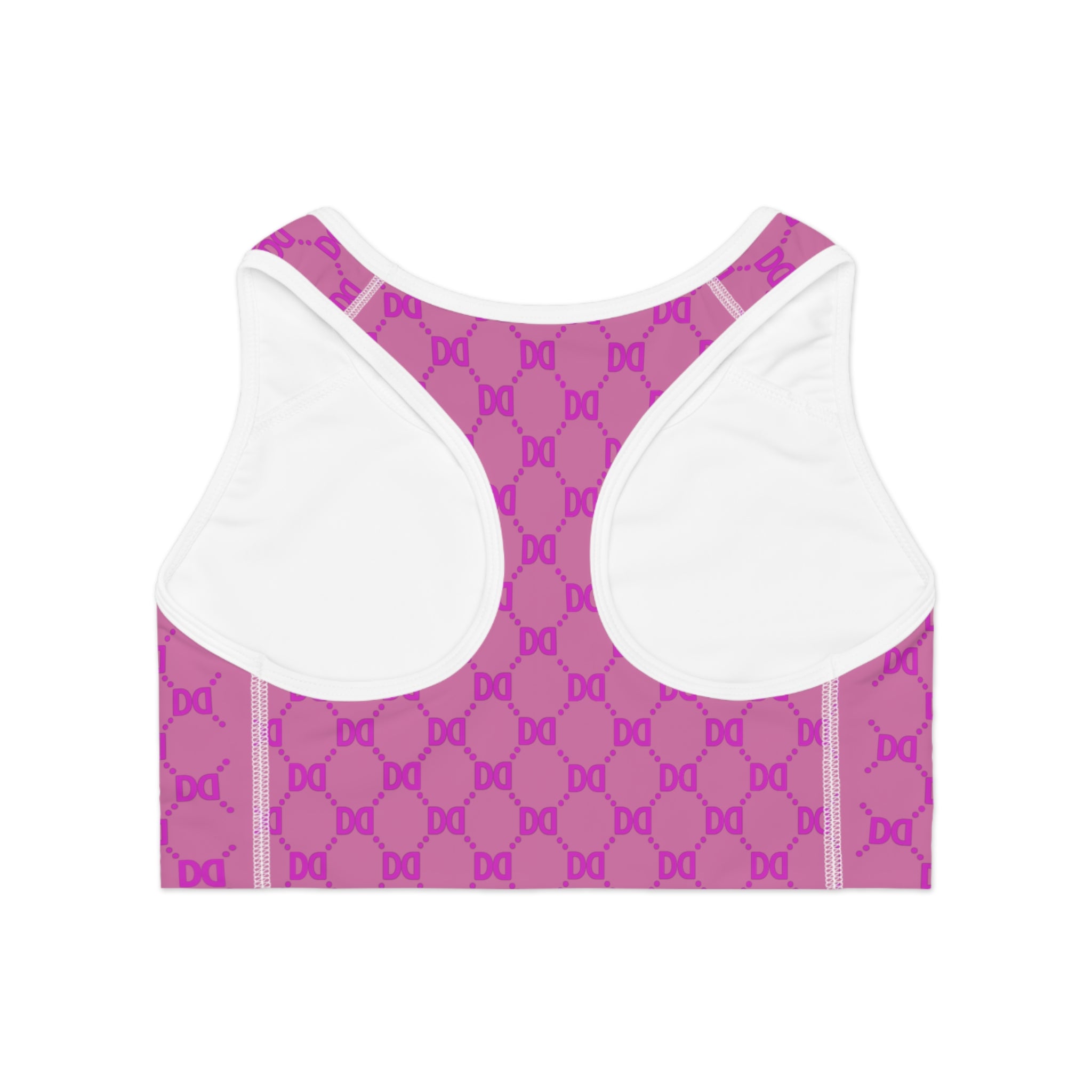 DD Monogram Pattern Sports Bra