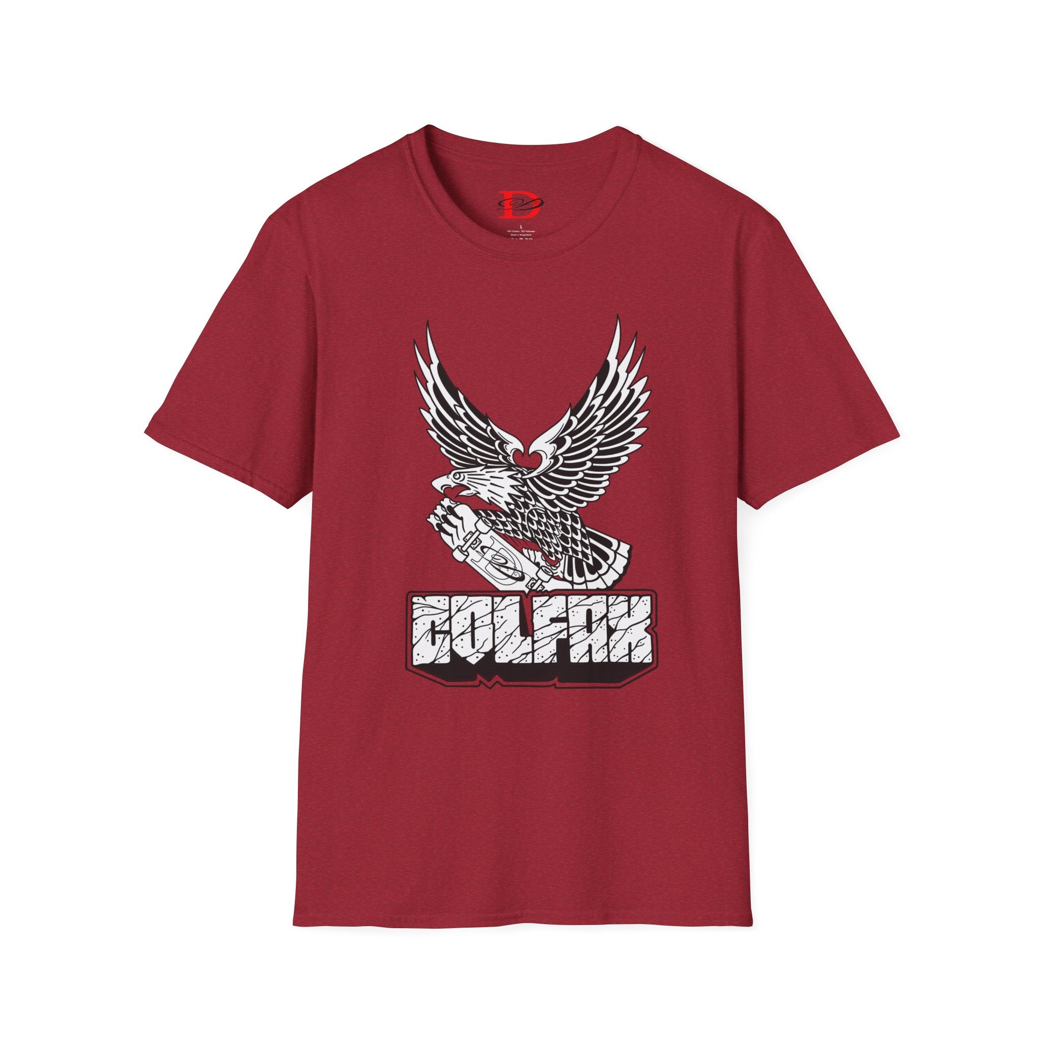 Skating Eagle Grinding on Colfax Ave. Unisex Softstyle T-Shirt