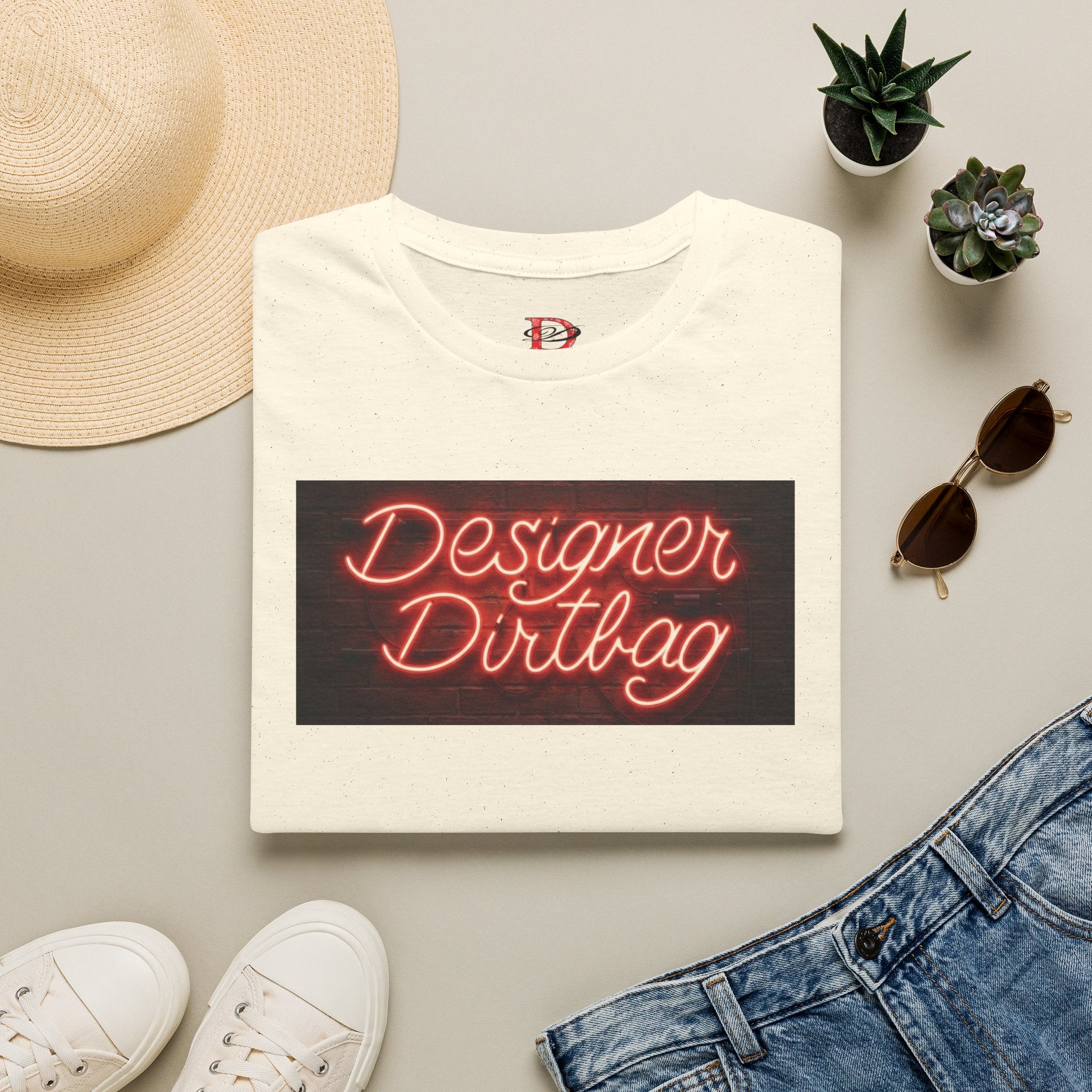 DD Neon Sign Softstyle Unisex T-Shirt