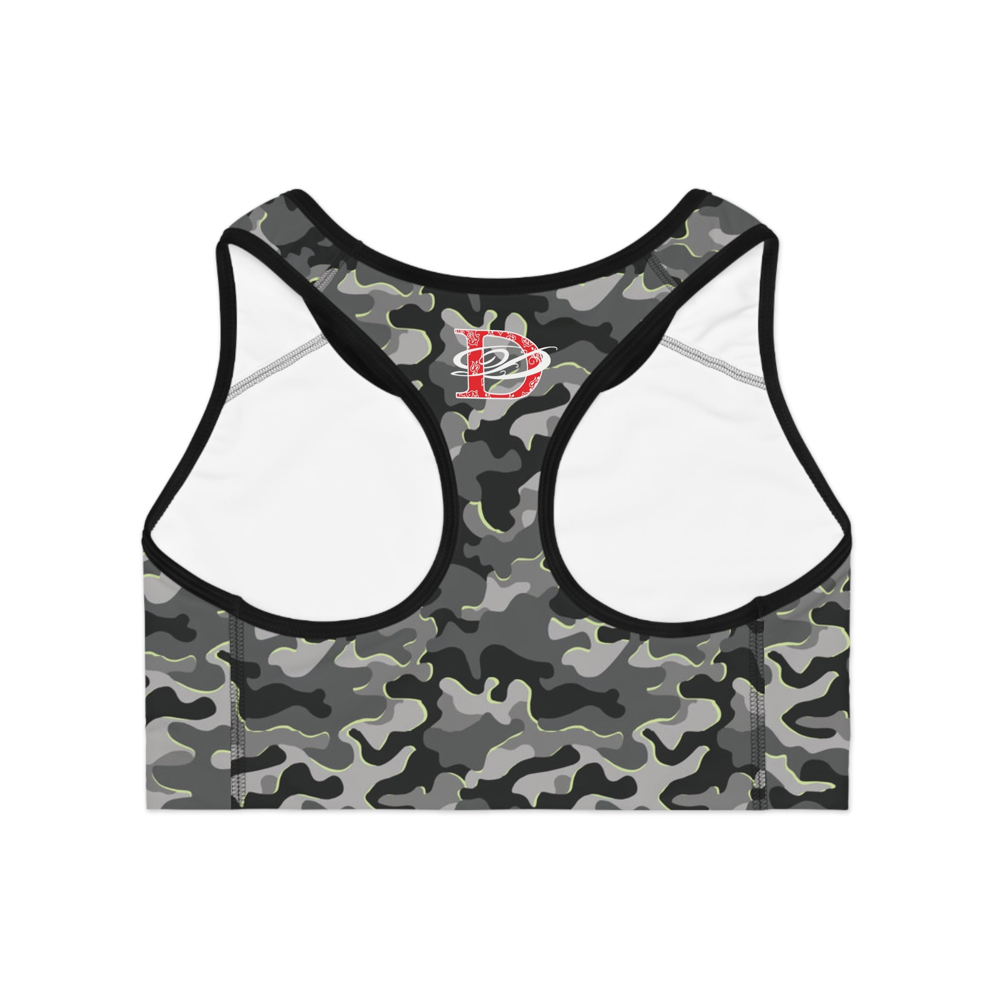 Custom Dragon Urban Camo Print Sports Bra AOP