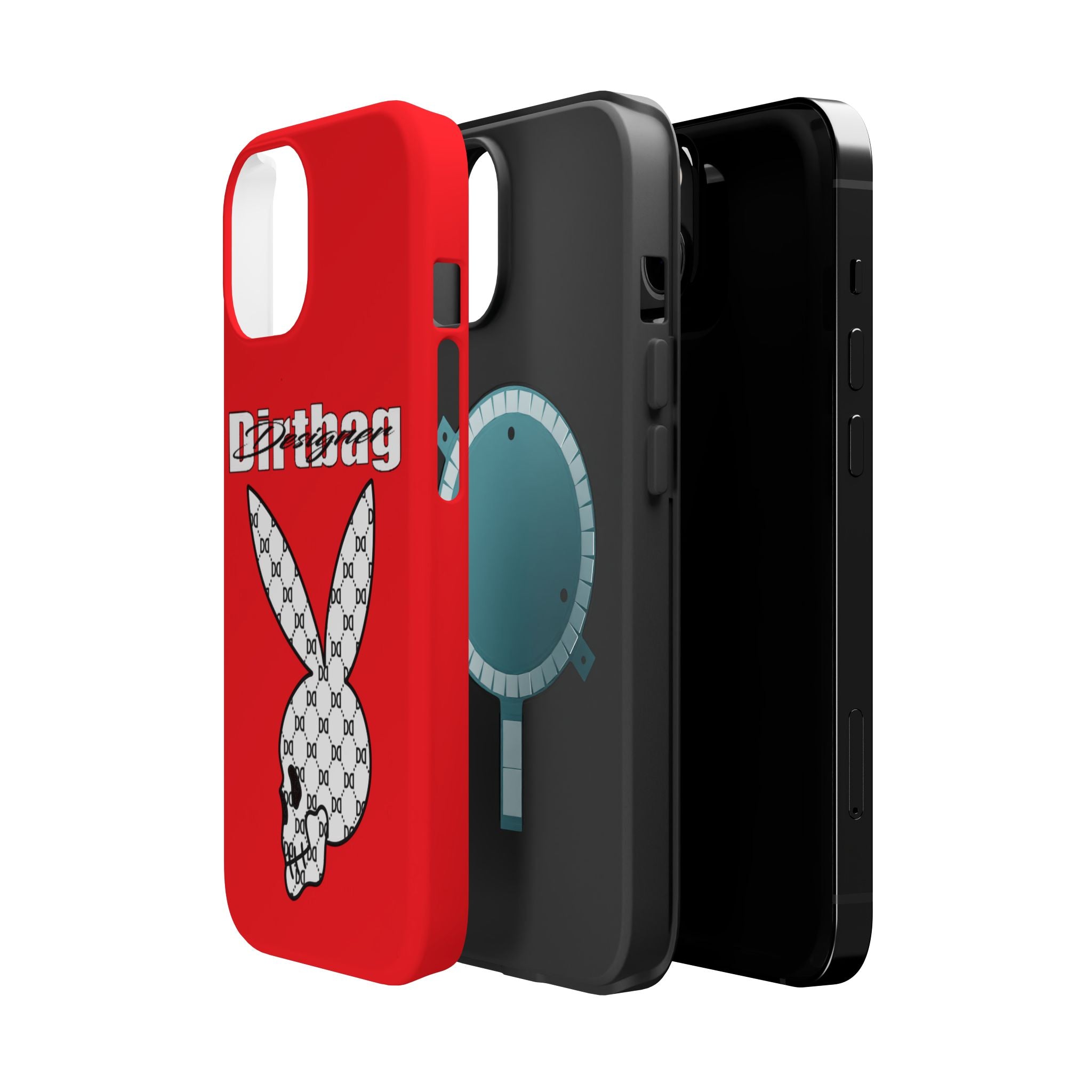 DD Monogram Bunny Skull Magnetic Phone Case
