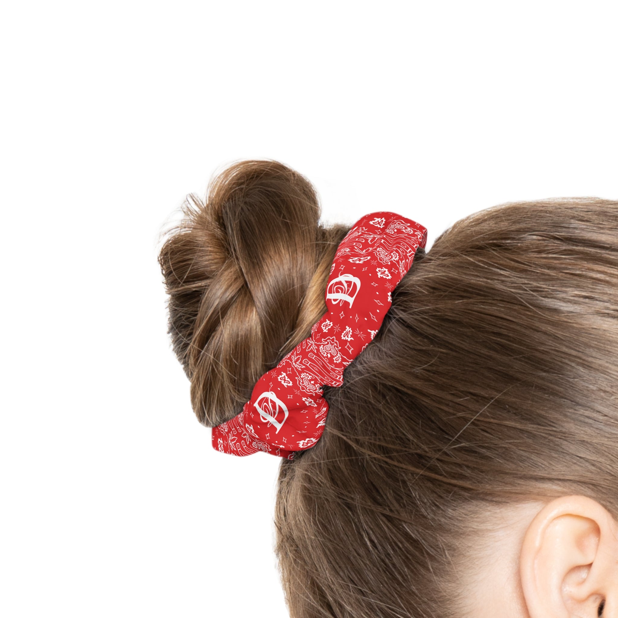 DD Custom Bandana Print Scrunchie AOP