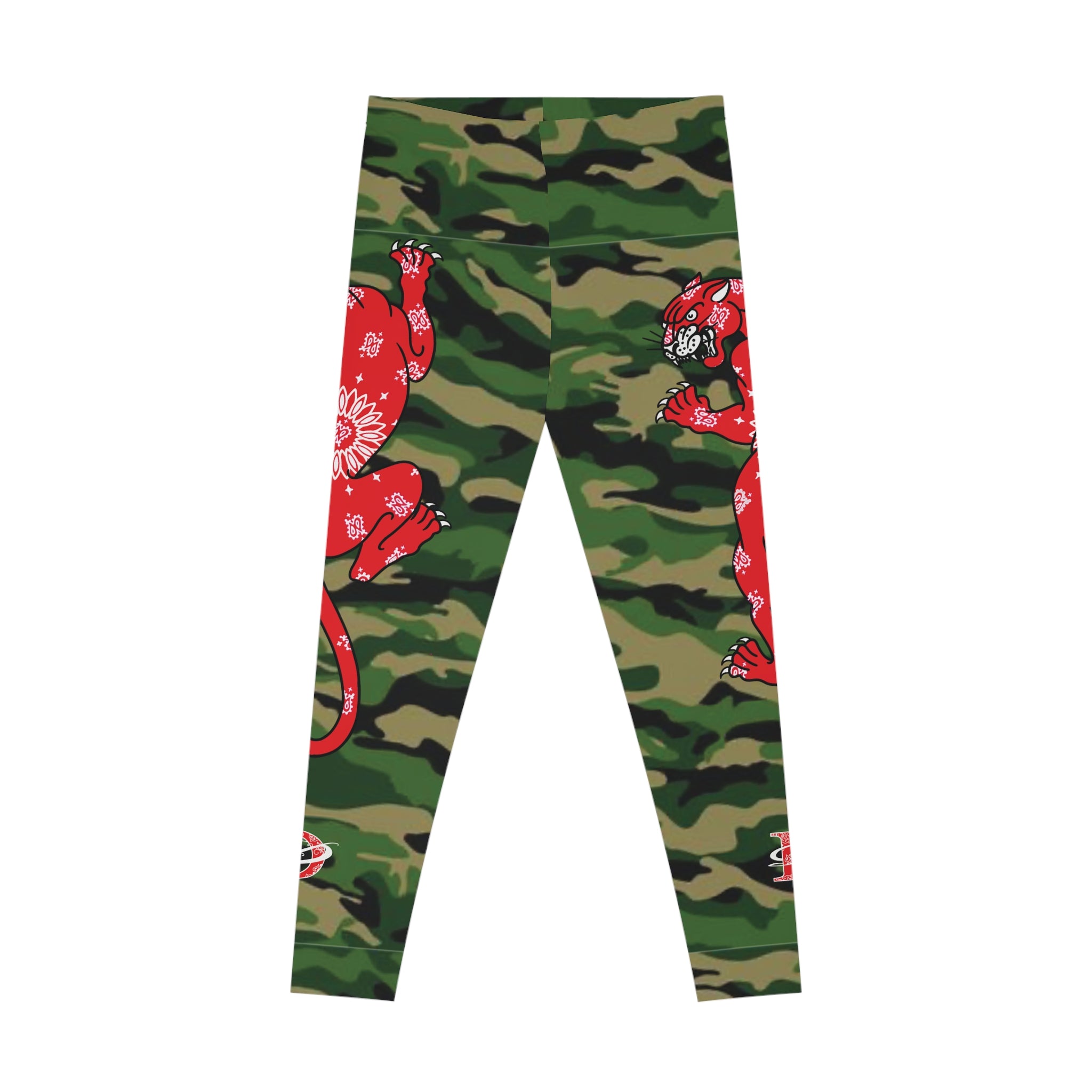 Climbing Bandana Panther Stretchy Camo Leggings