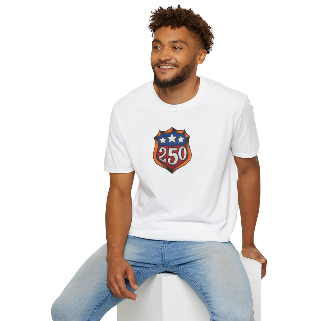 250th Anniversery Shield Tattoo Unisex Softstyle T-Shirt
