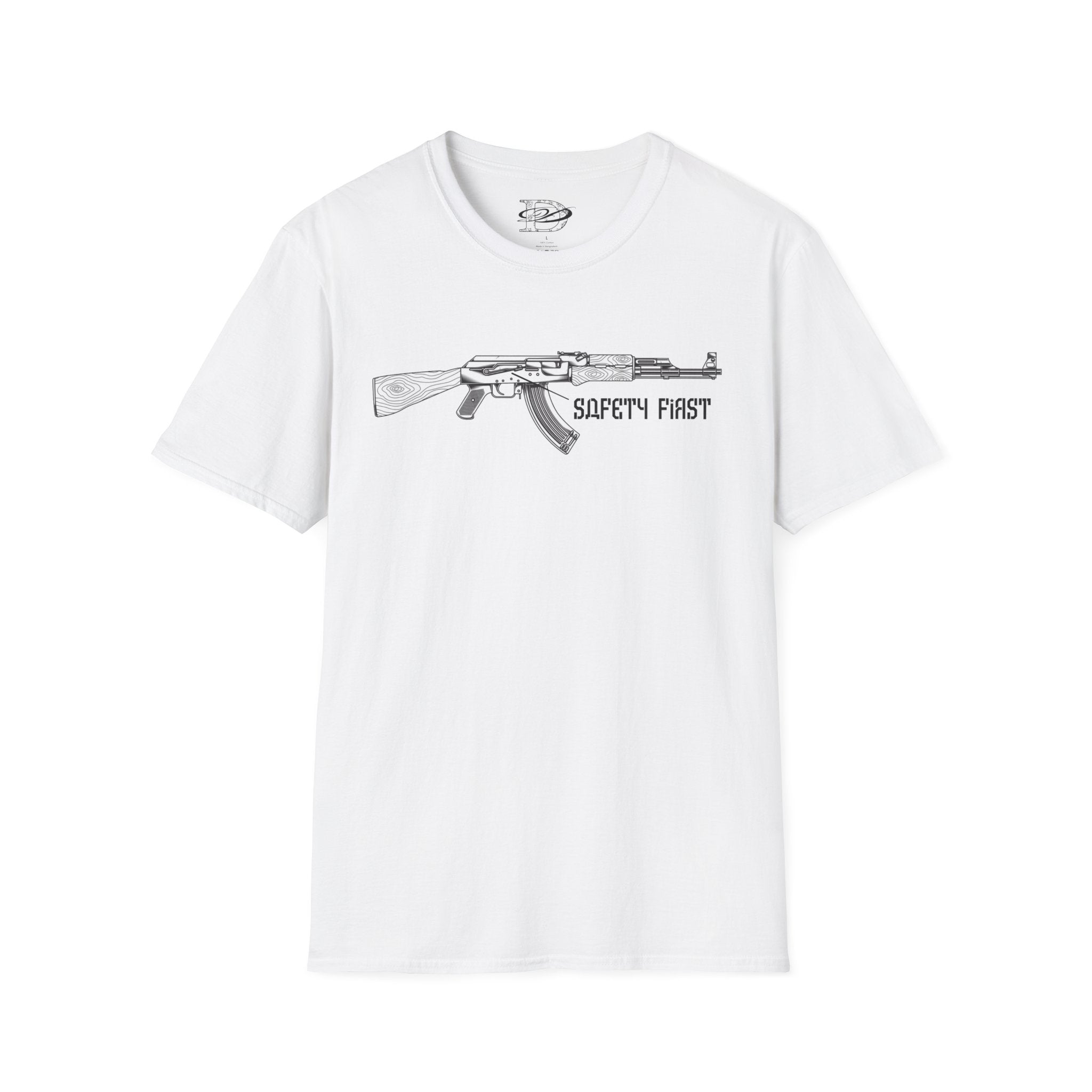 "Safety First" AK-47 Unisex Softstyle T-Shirt