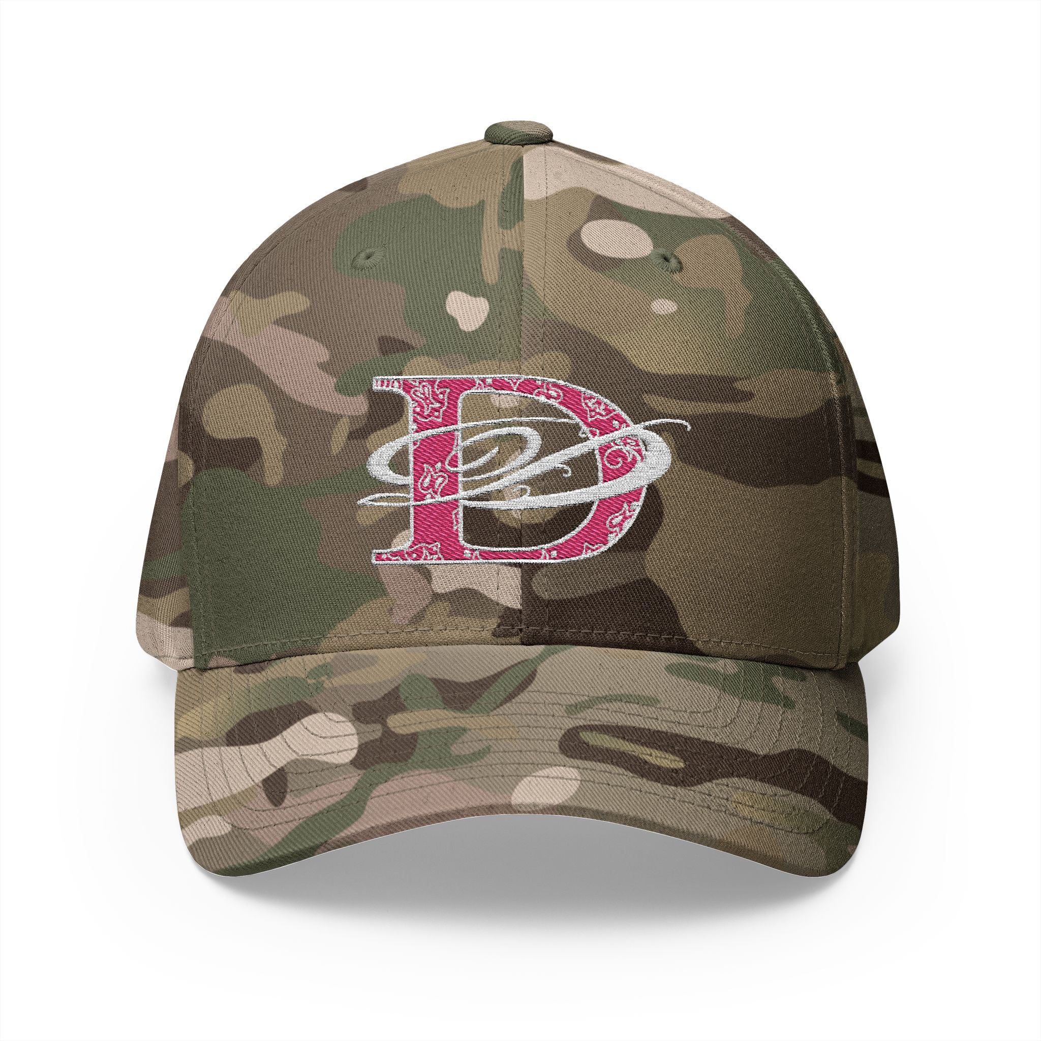 DD Bandana Logo Embroidered Closed Back Stretch Fit Cap
